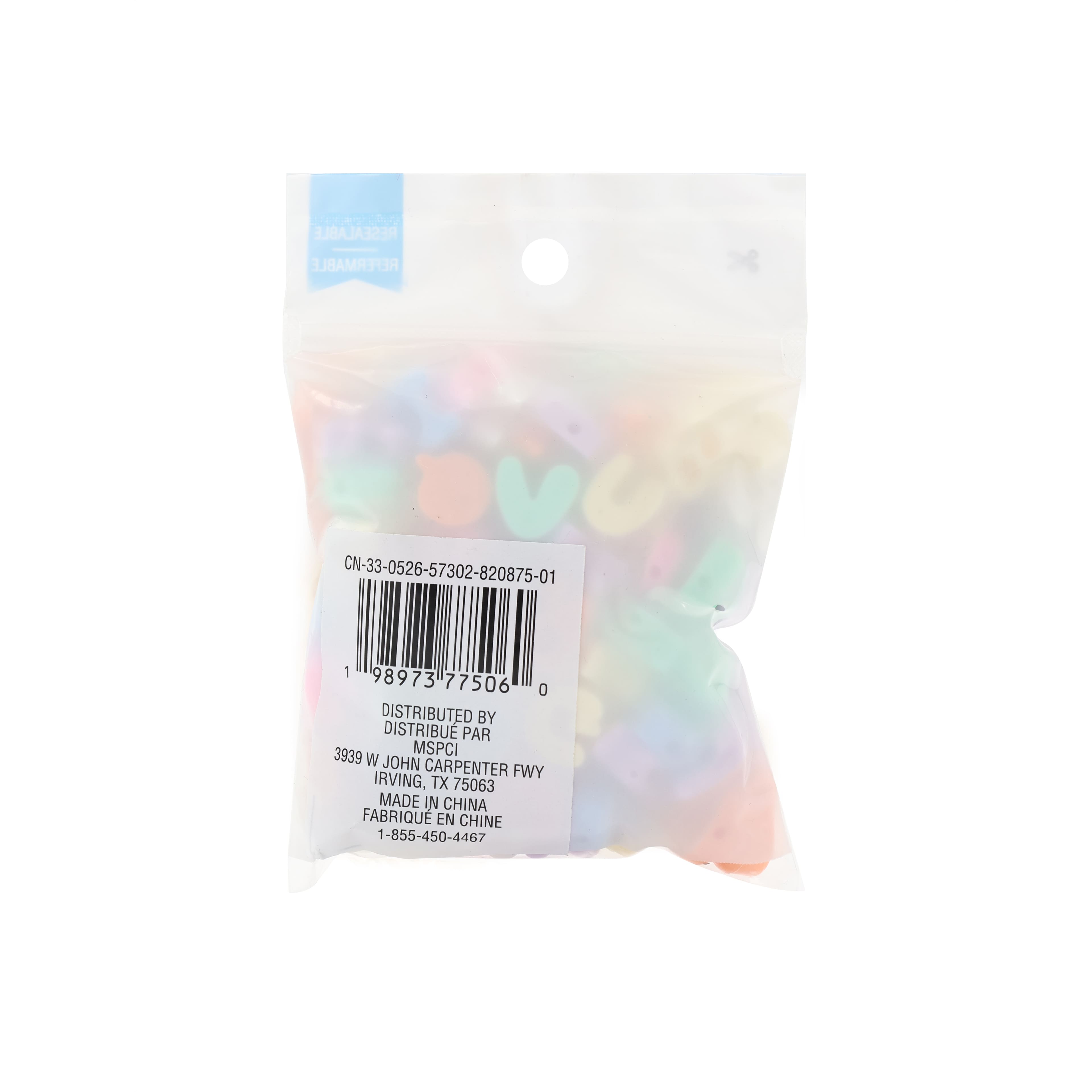 Large Pastel Alphabet Beads, 100ct. by Creatology™