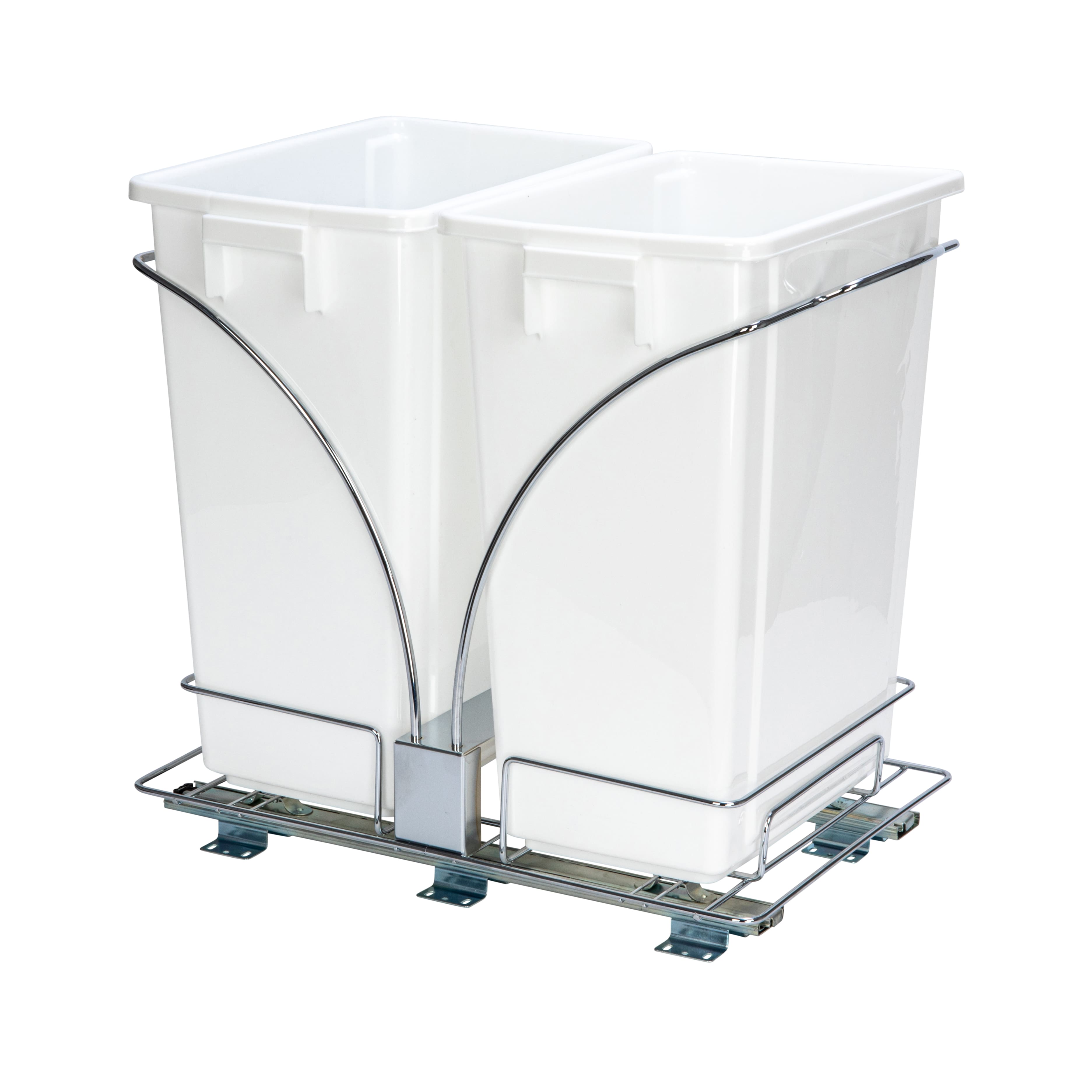 Household Essentials Glidez Double Pull Out Trash Can