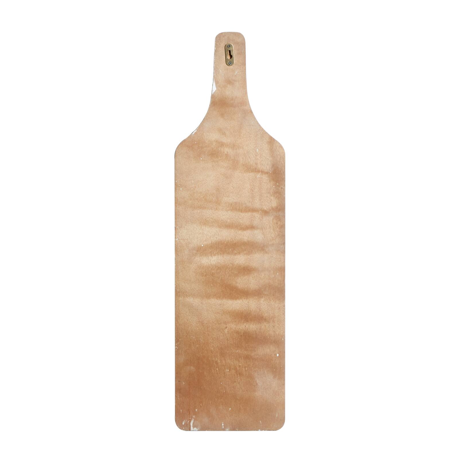32" Brown Wood Farmhouse Wine Holder