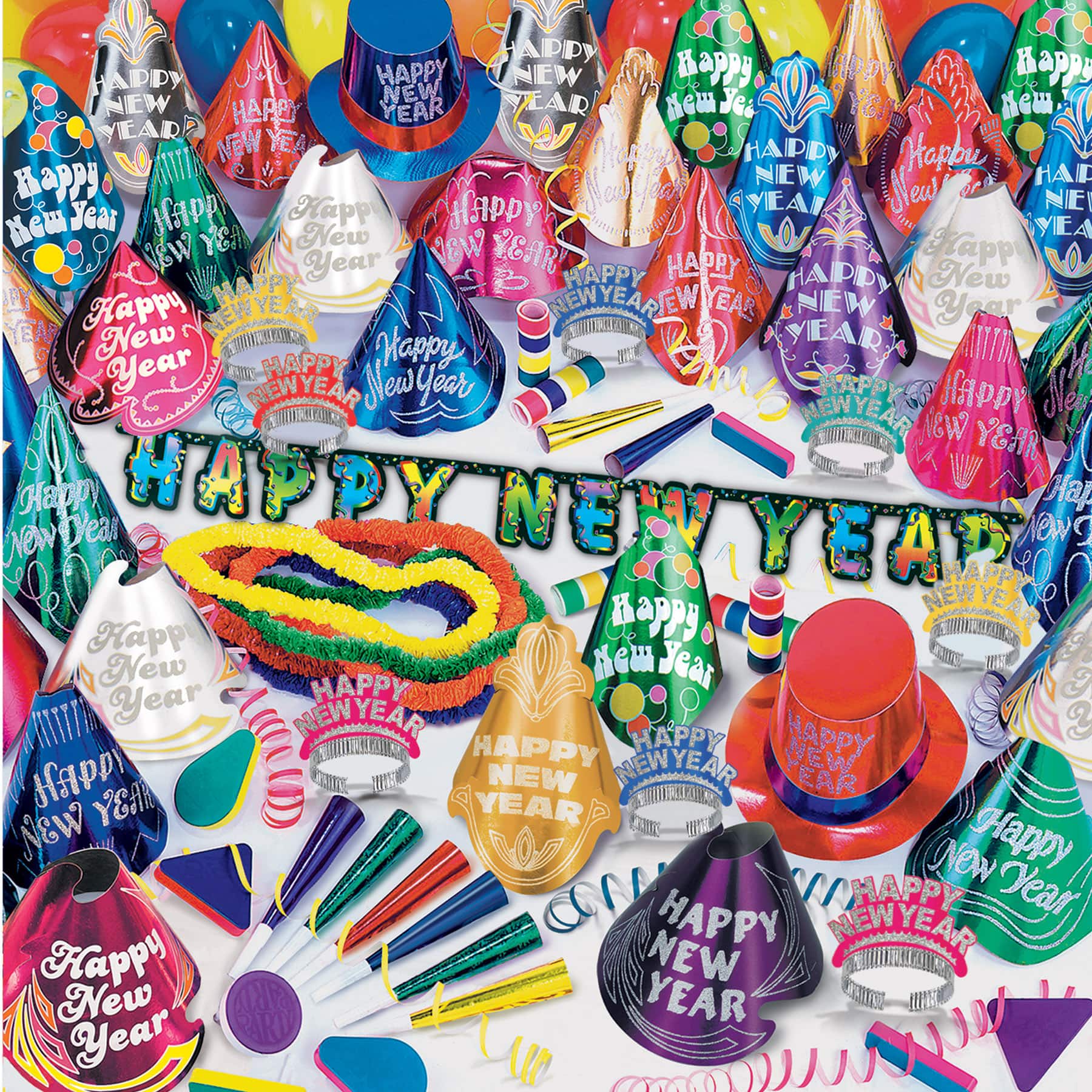 Beistle New Year Centurion Deluxe Party Favor Kit for 100