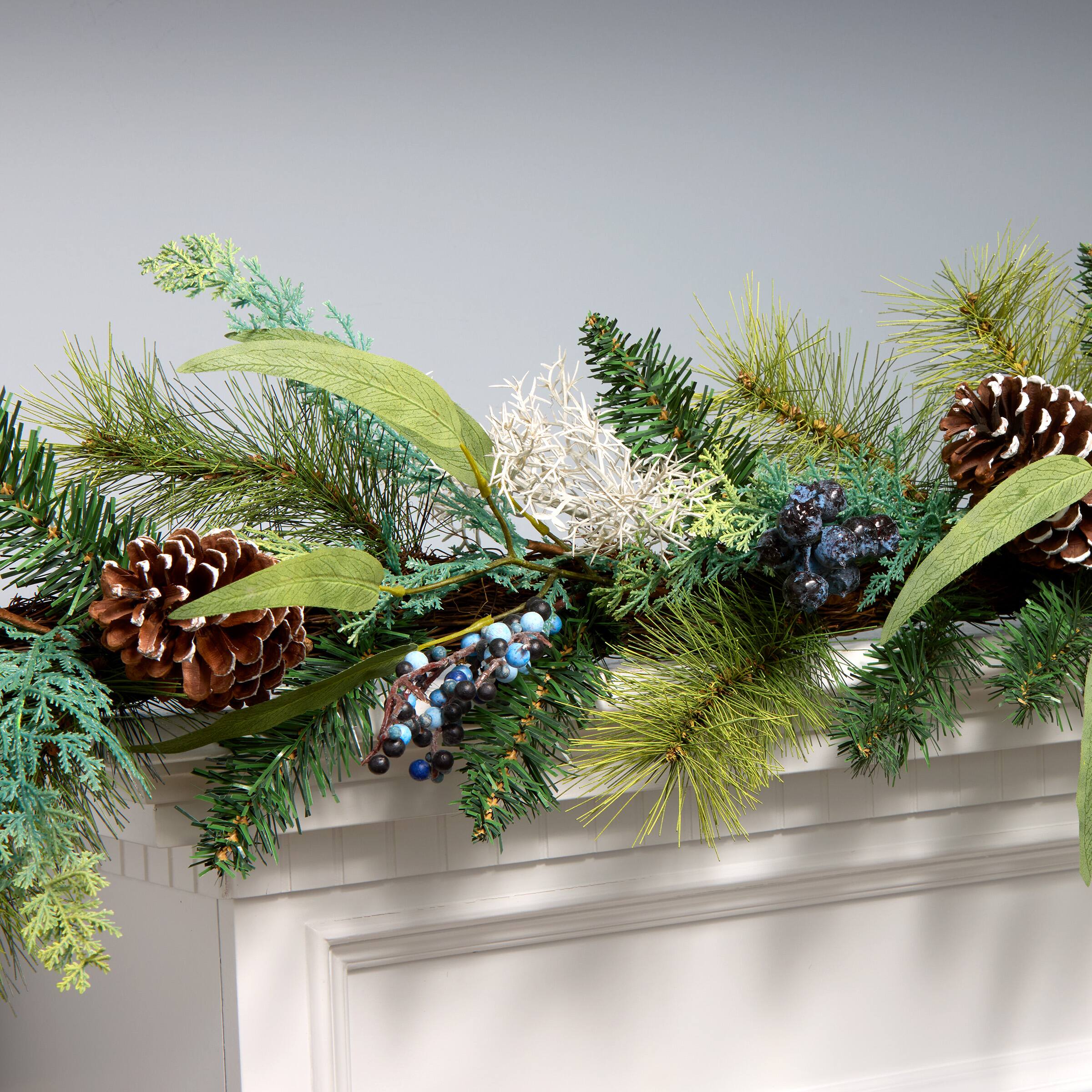 6ft. Blueberry Fields Garland