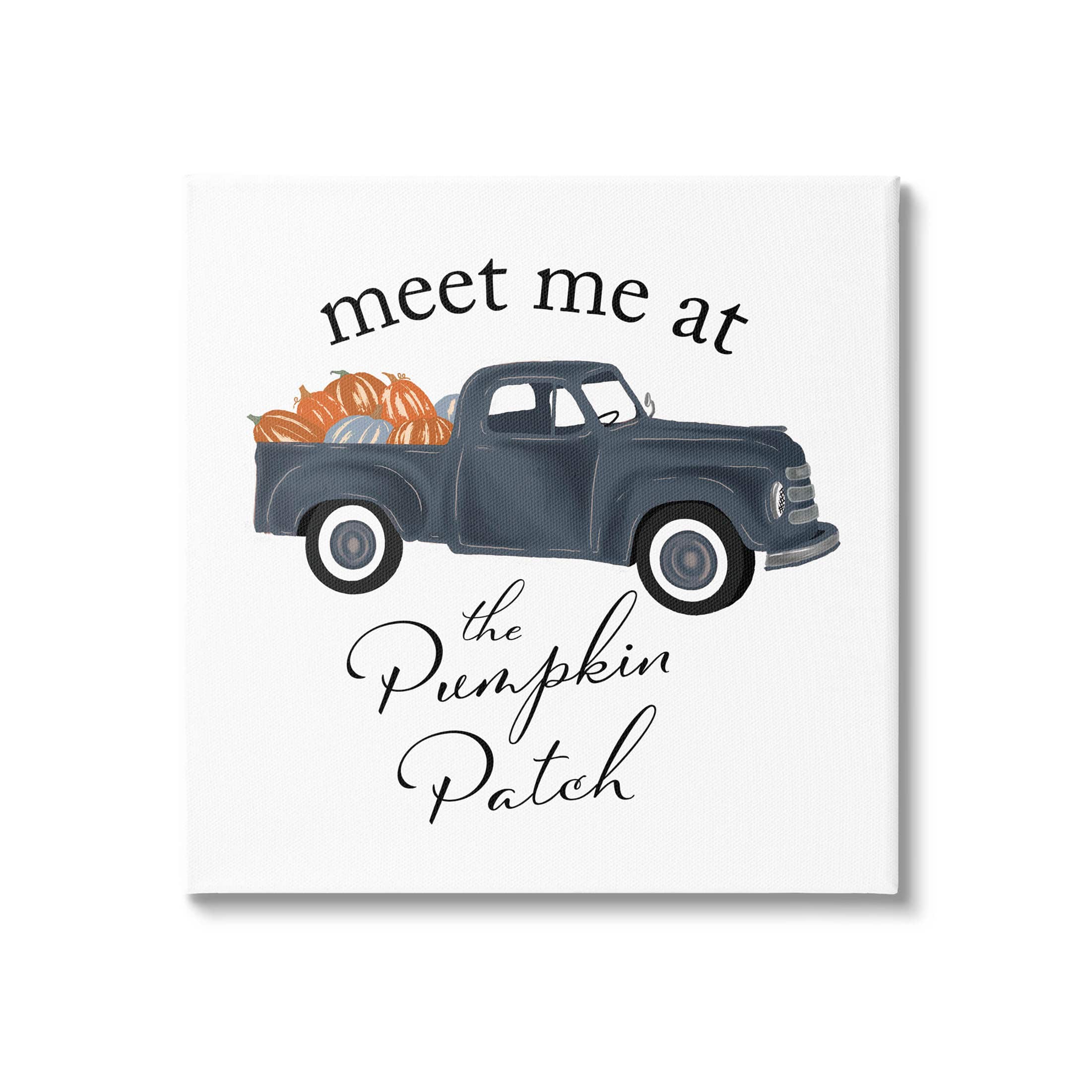 Stupell Industries Meet Me At Pumpkin Patch Truck Canvas Wall Art