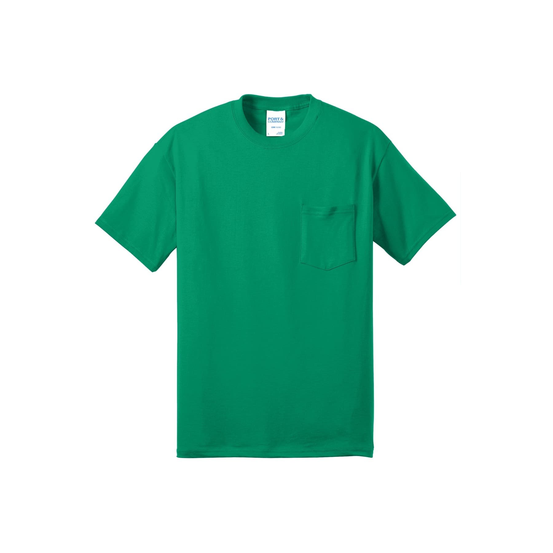 Port & Company® Core Blend Pocket T-Shirt, Size: XXX-Large, Color