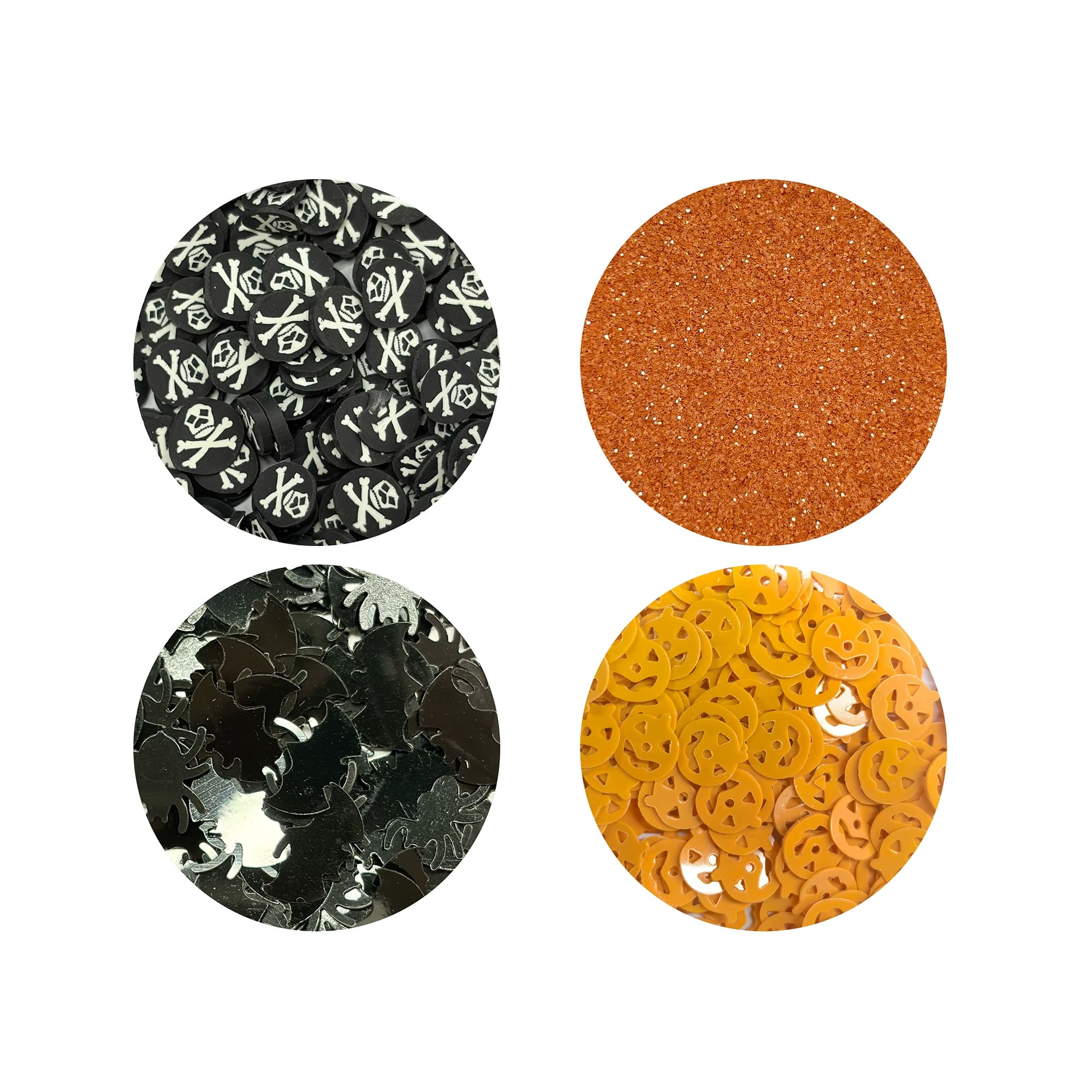Black & Orange Pumpkins, Bats & Skulls Confetti Set by Recollections™