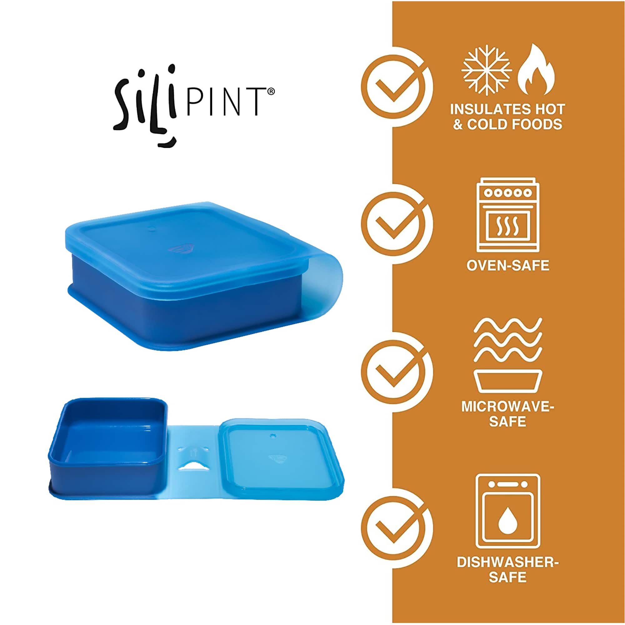 Silipint® Sandwich Size Silicone Go Go Bowls, 2ct.