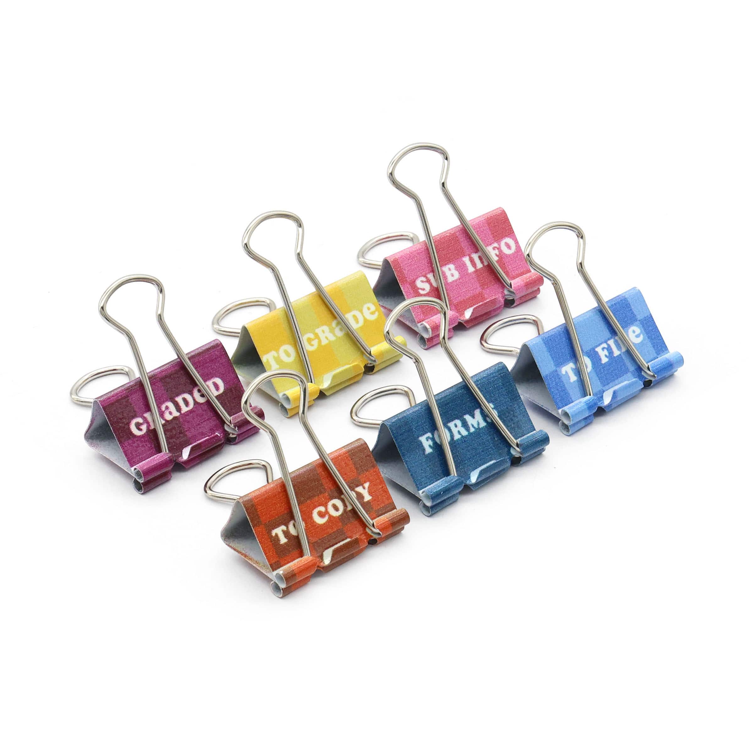 Retro Teacher Metal Binder Clips, 6ct. by B2C™