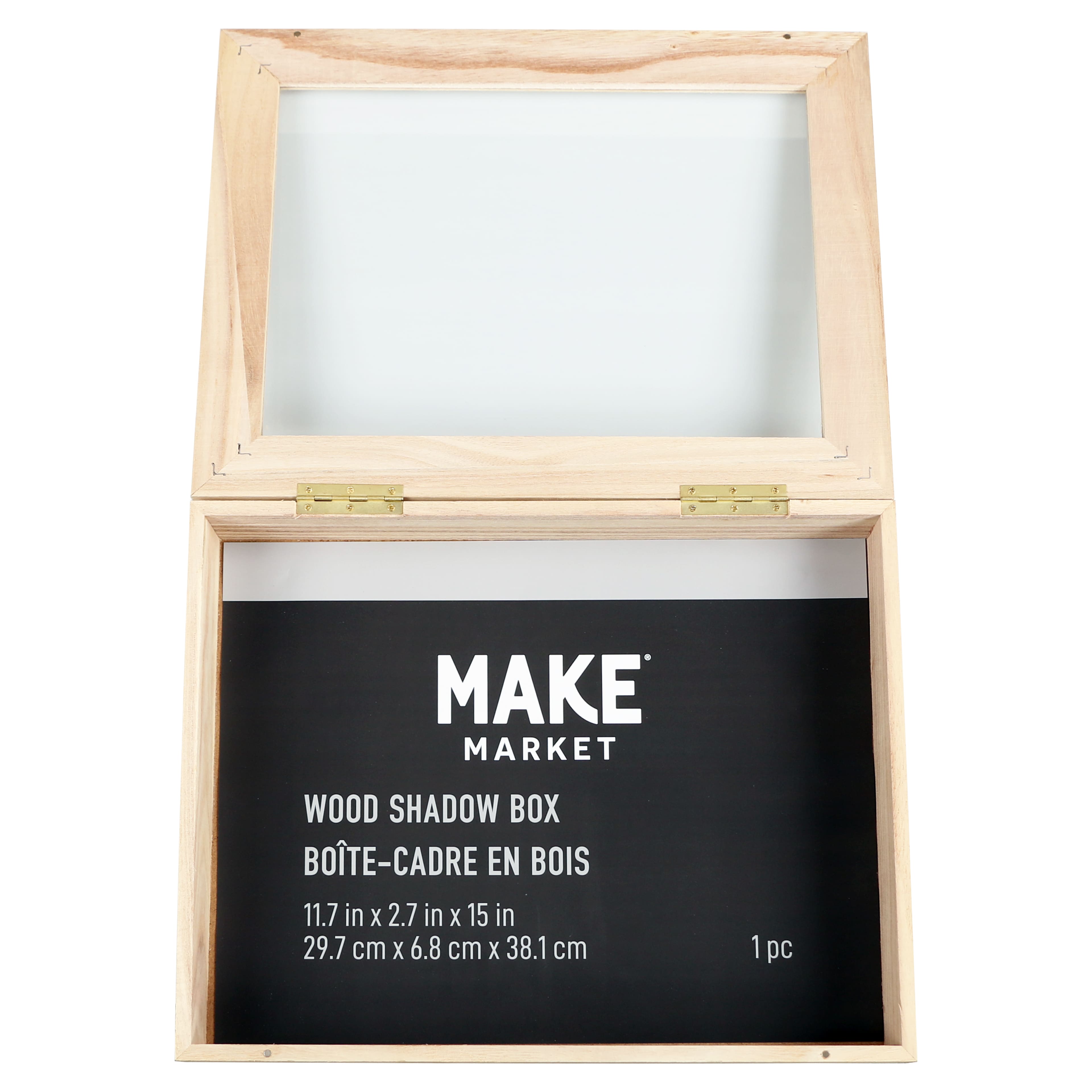 6 Pack: 11.7" x 15" Hinged Wood Shadow Box by Make Market®