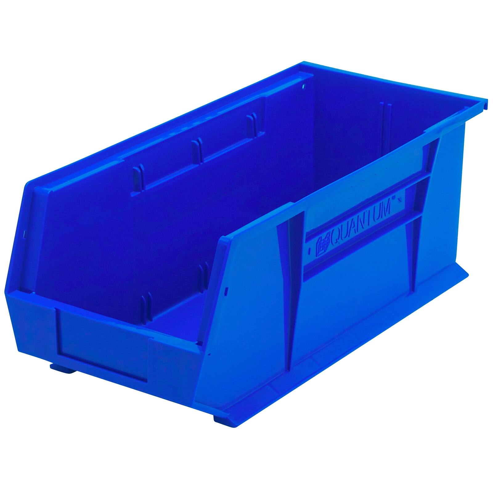 B2777113 Ultra Series Hang & Stack Bin - 18 x 8.25 x 7 in. - Blue - Polypropylene - 4 Slots