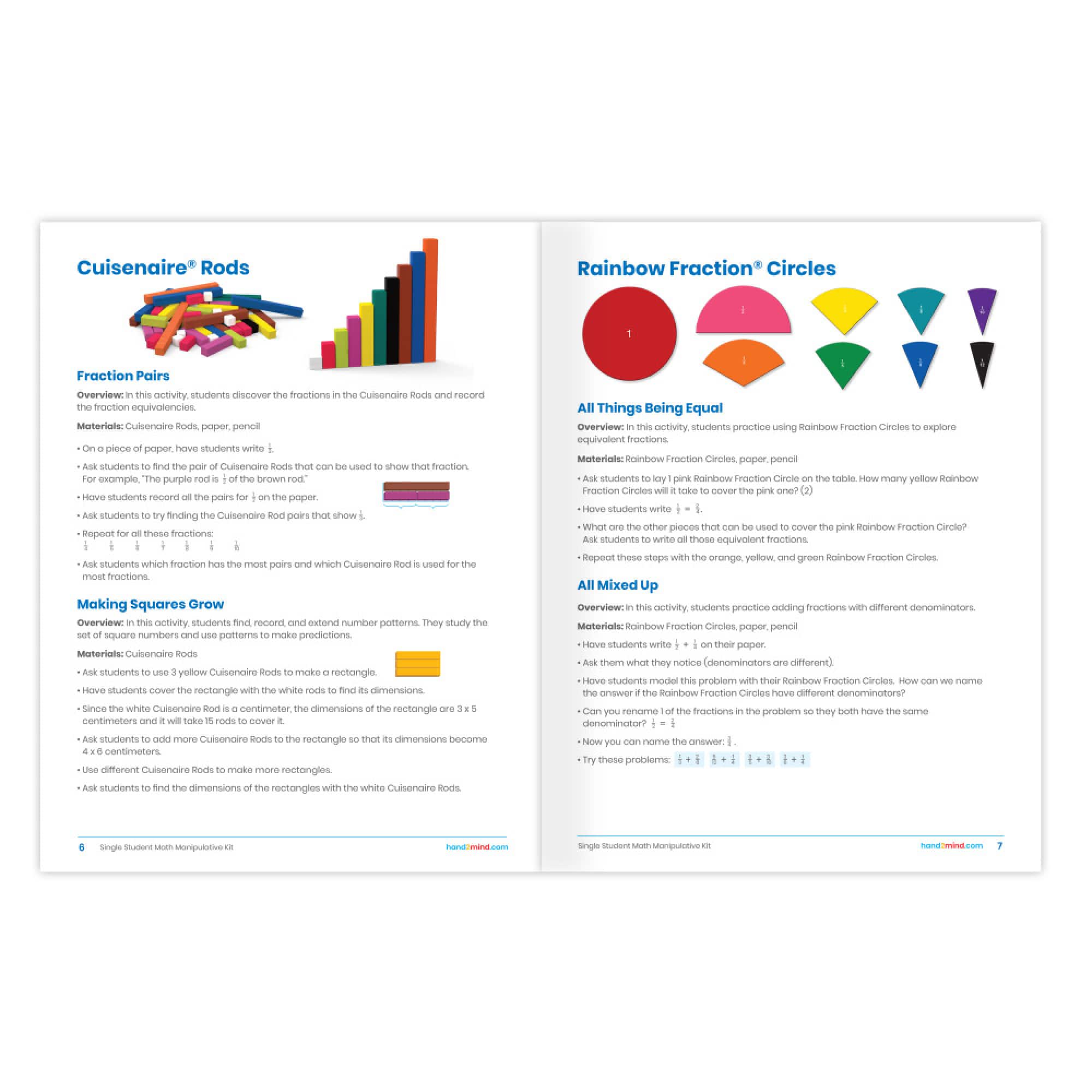 hand2mind® Individual Student Manipulative Kits, Grades 3-5
