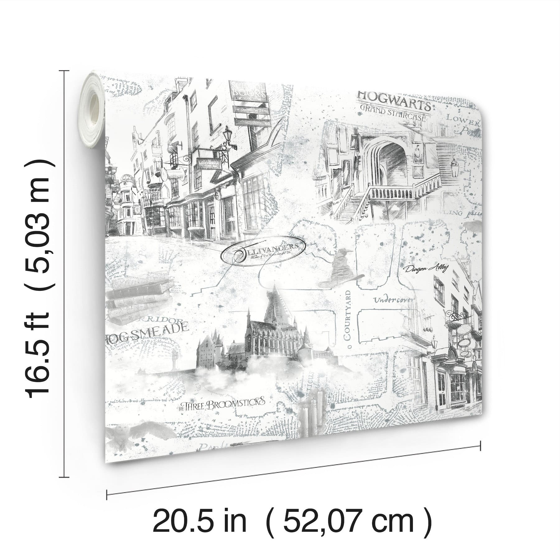RoomMates Harry Potter Map Peel & Stick Wallpaper