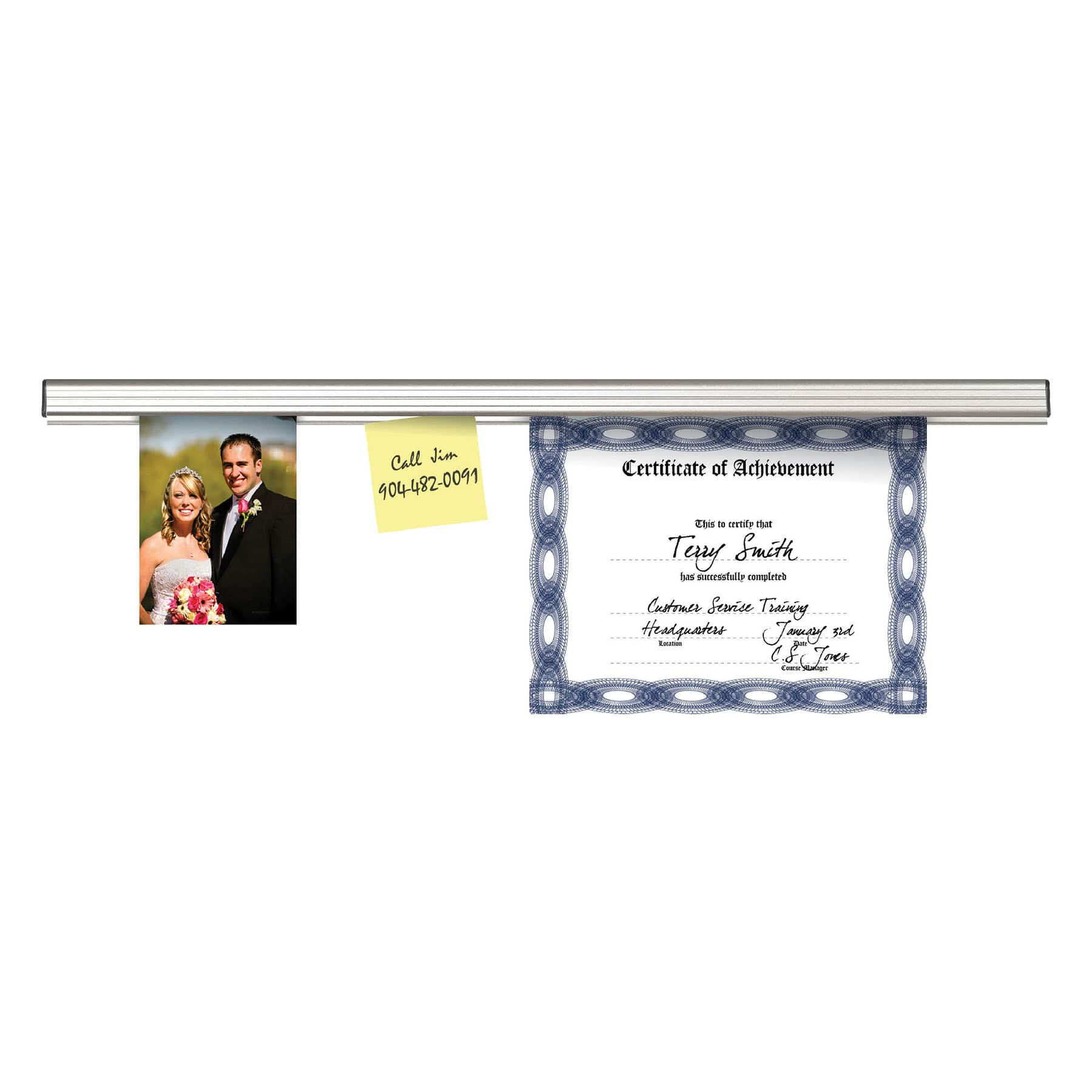 Grip-a-Strip® Satin Display Rail