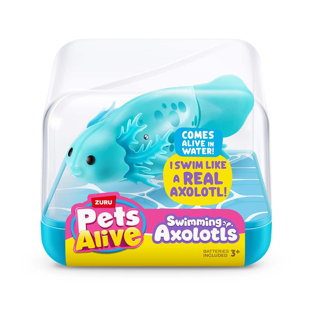 Assorted Zuru Pets Alive Swimming Axolotl Toy, 1pc.