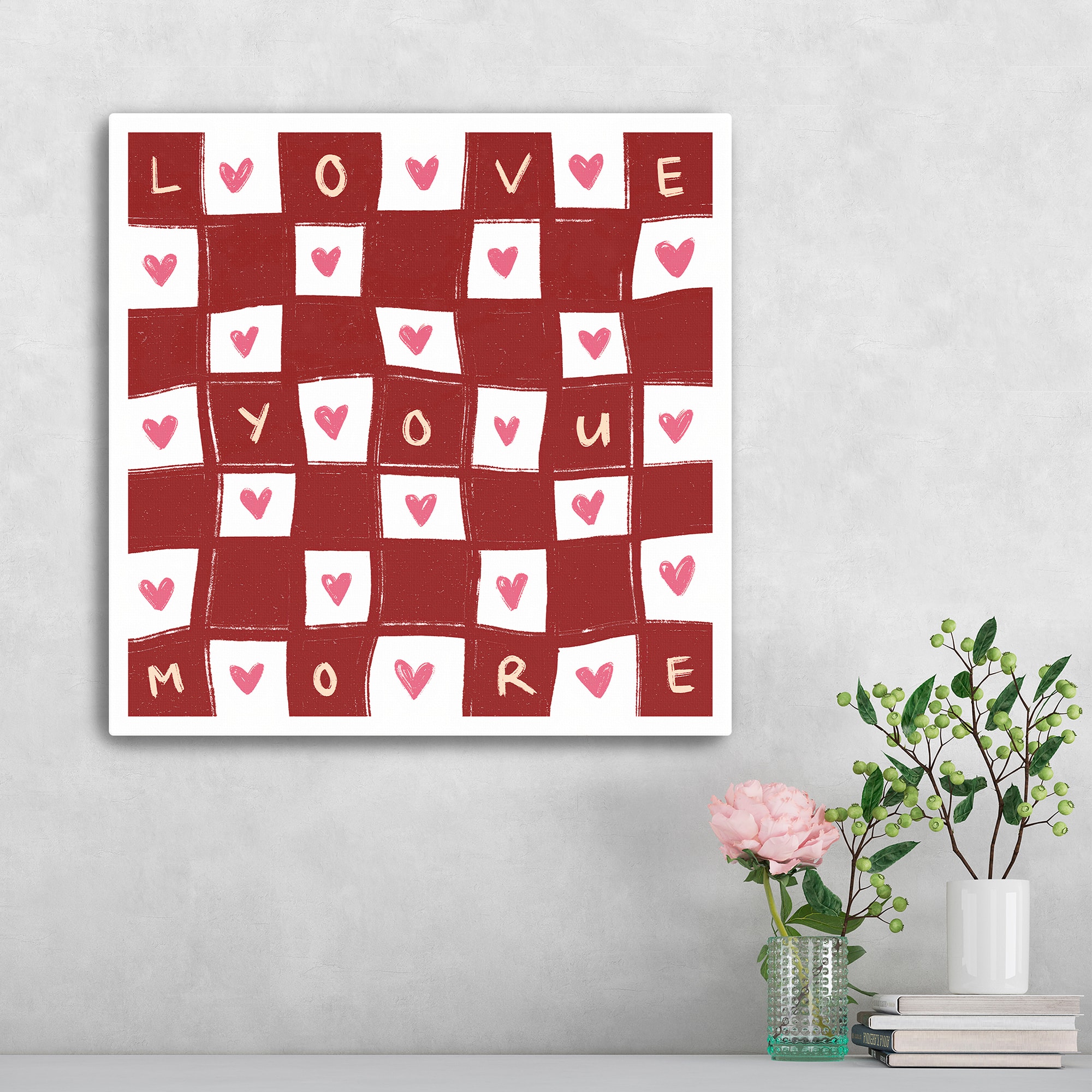 Love U More Canvas Giclée Art