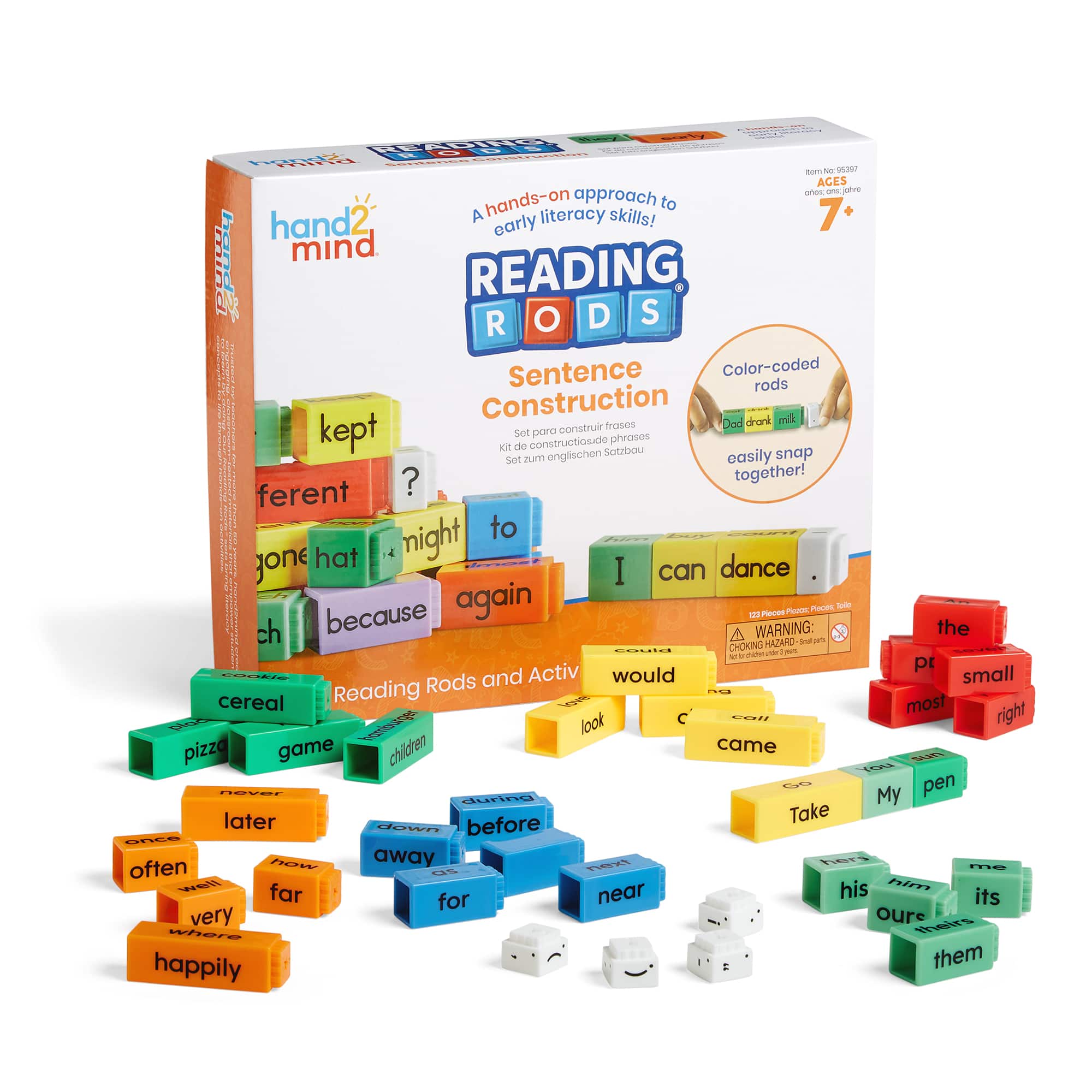 hand2mind Reading Rods® Sentence Construction Set