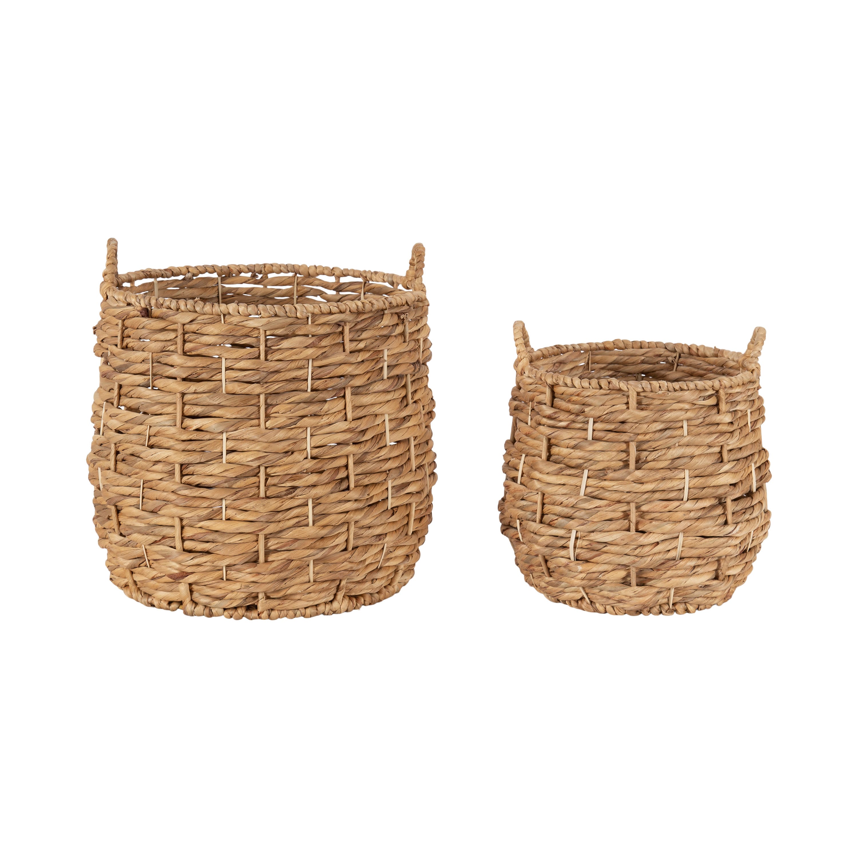 Kate and Laurel Livia Round Woven Basket Set