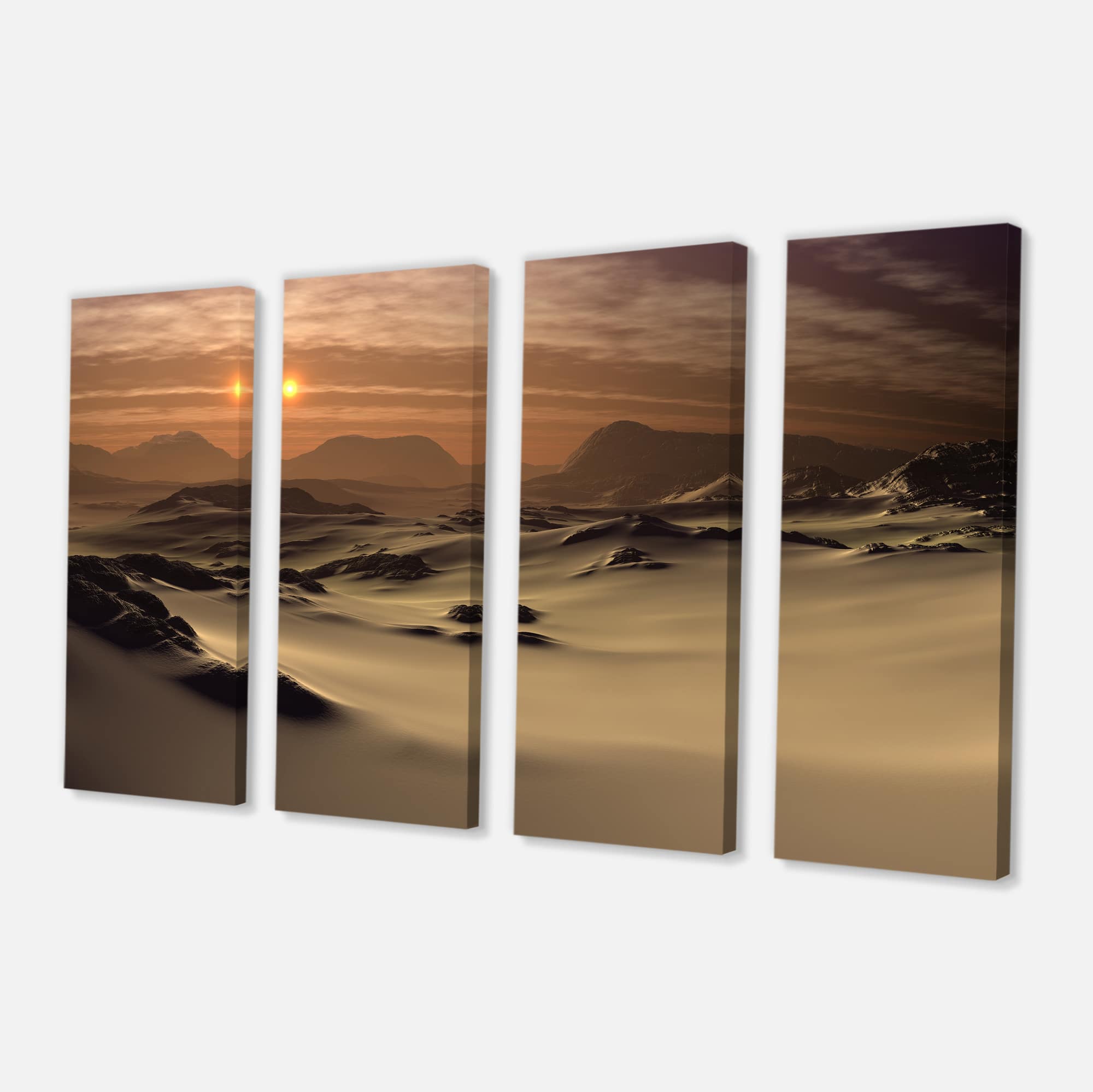Designart - Beautiful Brown Fantasy Terrain