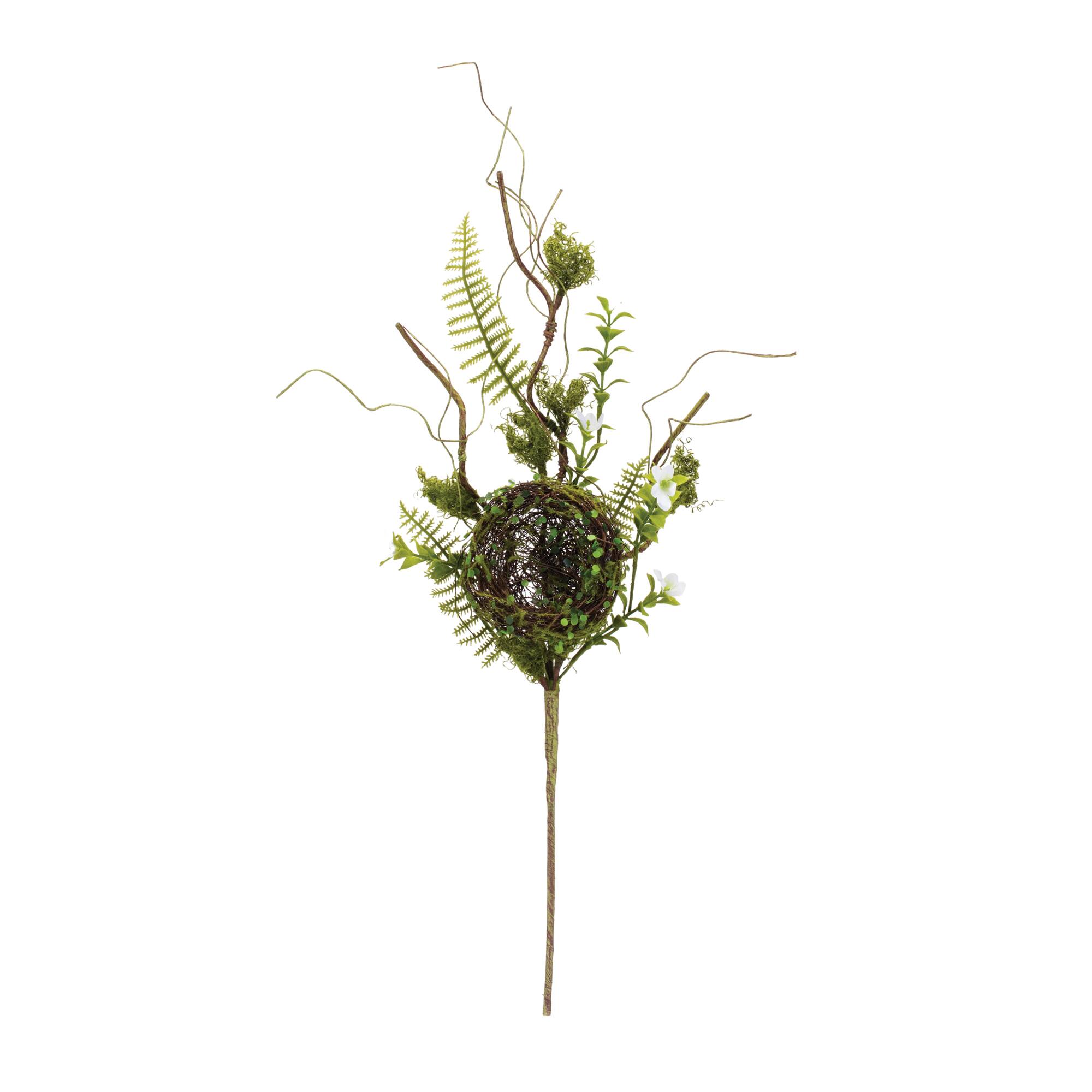 25.5" Bird Nest Twig Sprays, 2ct.