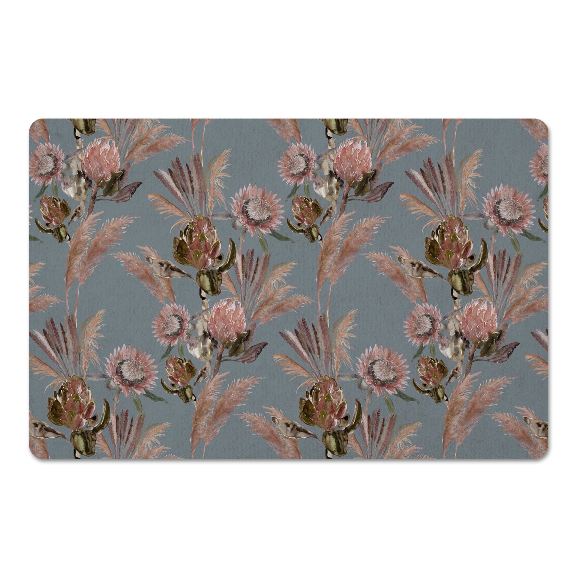 Protea Blooms Floor Mat