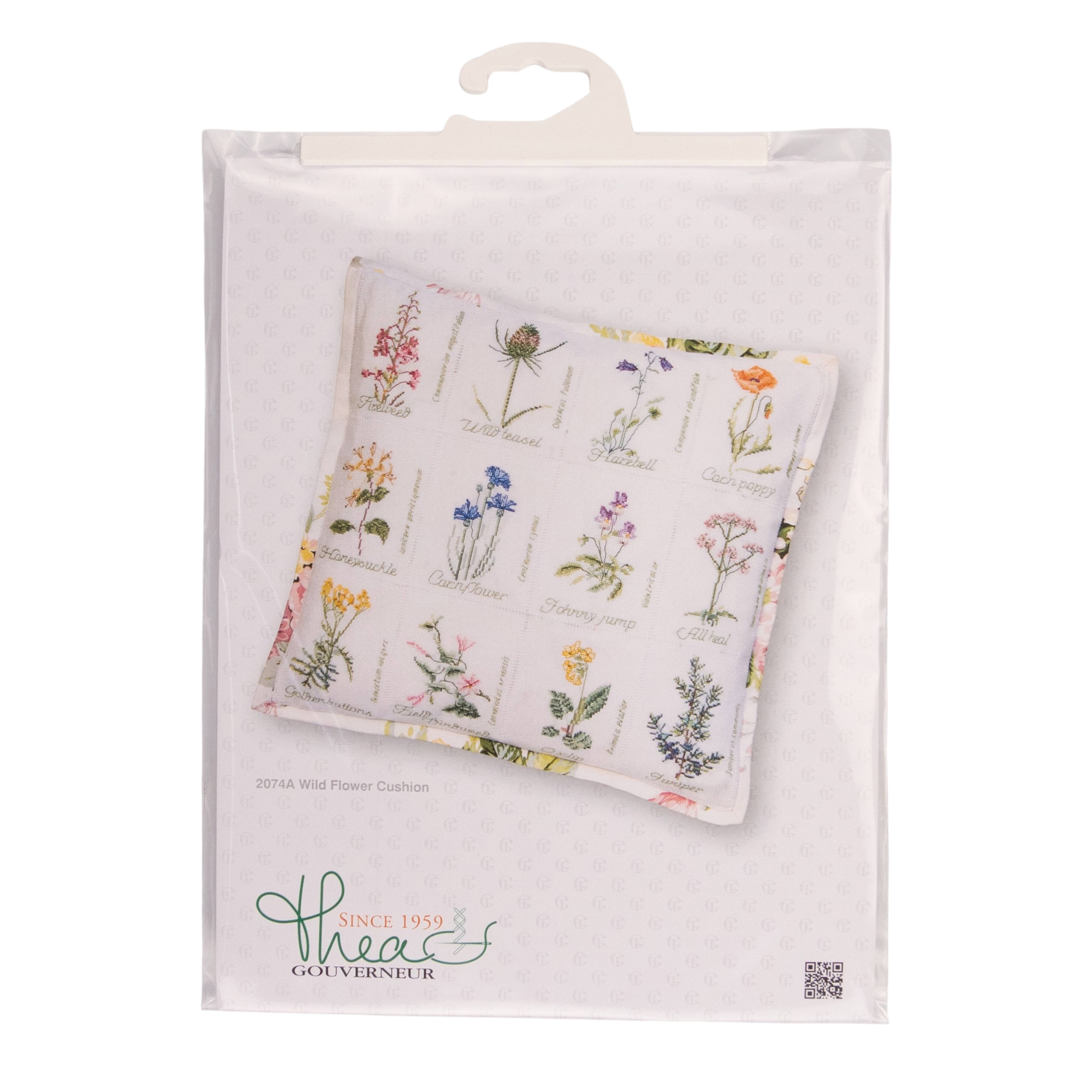 Thea Gouverneur Since 1959® Botanical Wildflower Counted Cross Stitch Kit