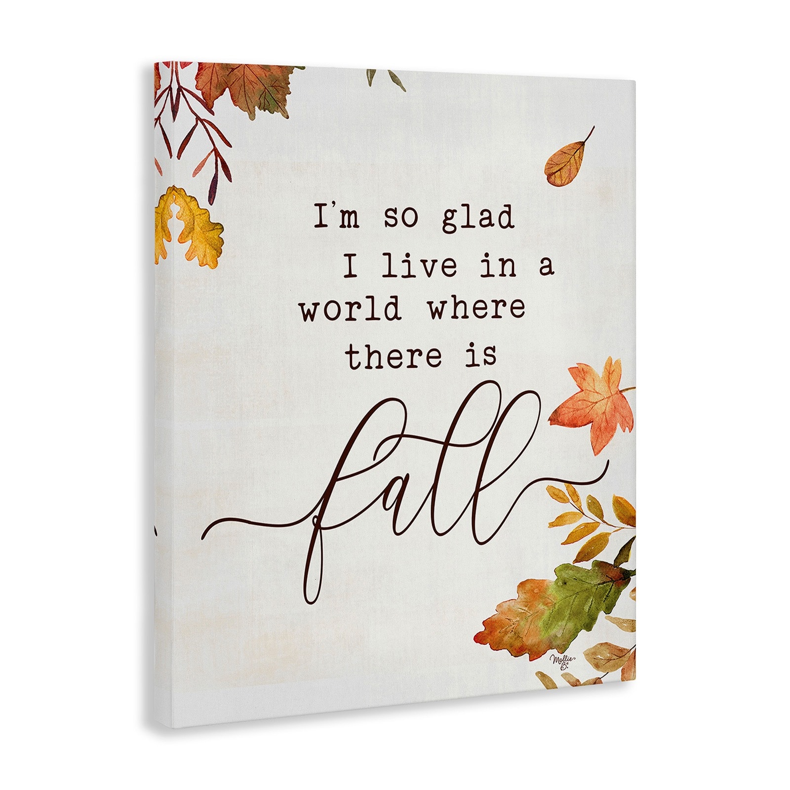 Stupell Industries A World With Fall Canvas Wall Art