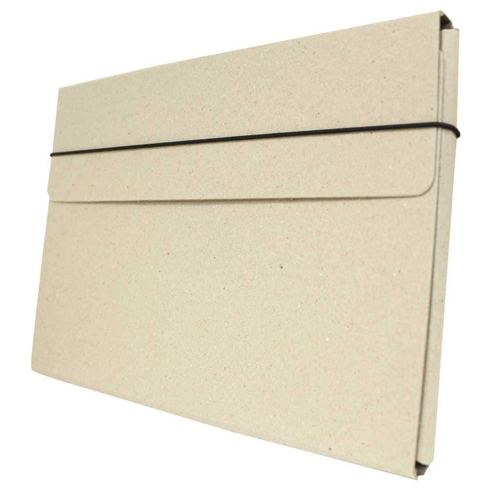 JAM Paper Strong Thin Portfolio Carrying Case with Elastic Band Closure