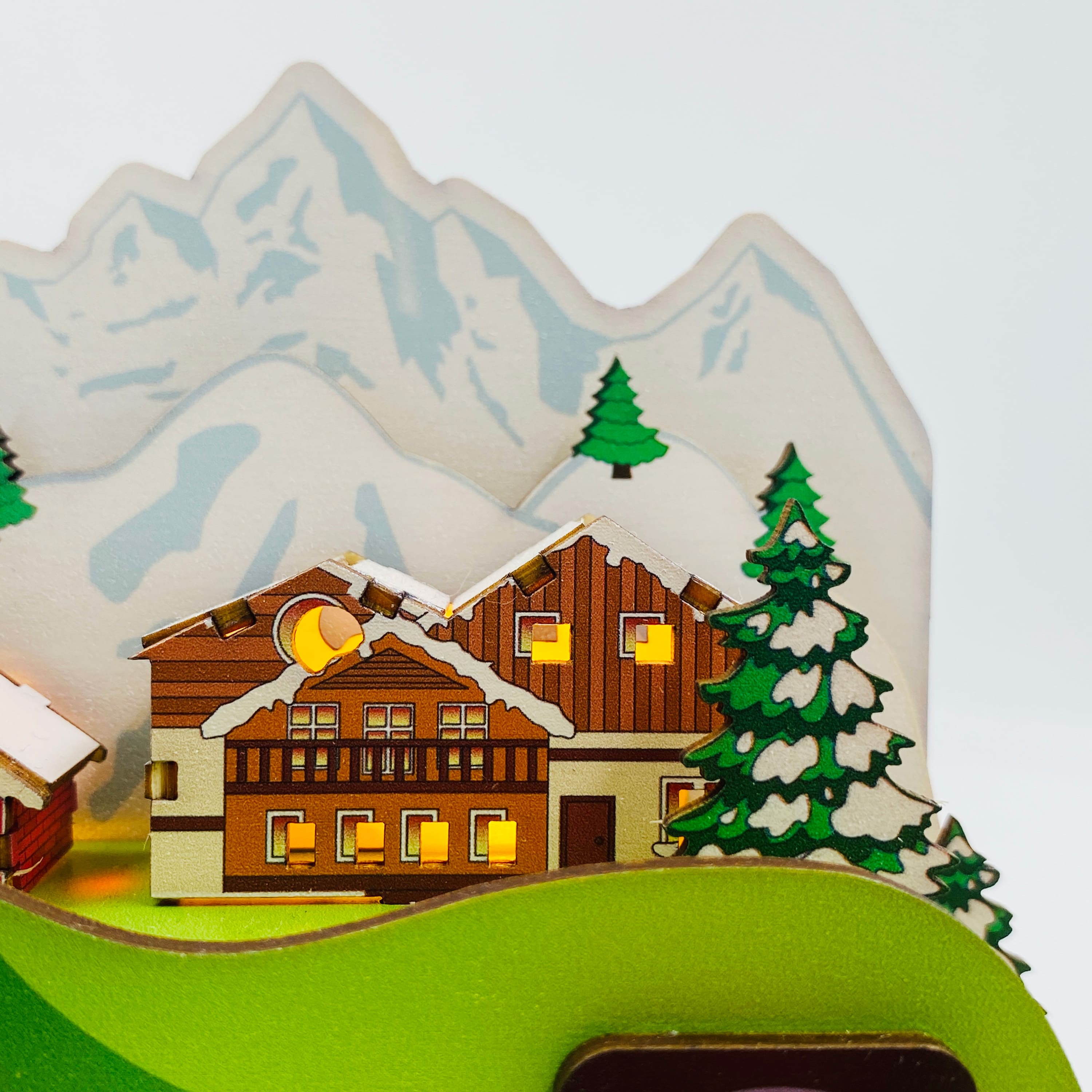 Sparkly Selections Snow Mountain Express Music Box DIY Miniature Kit