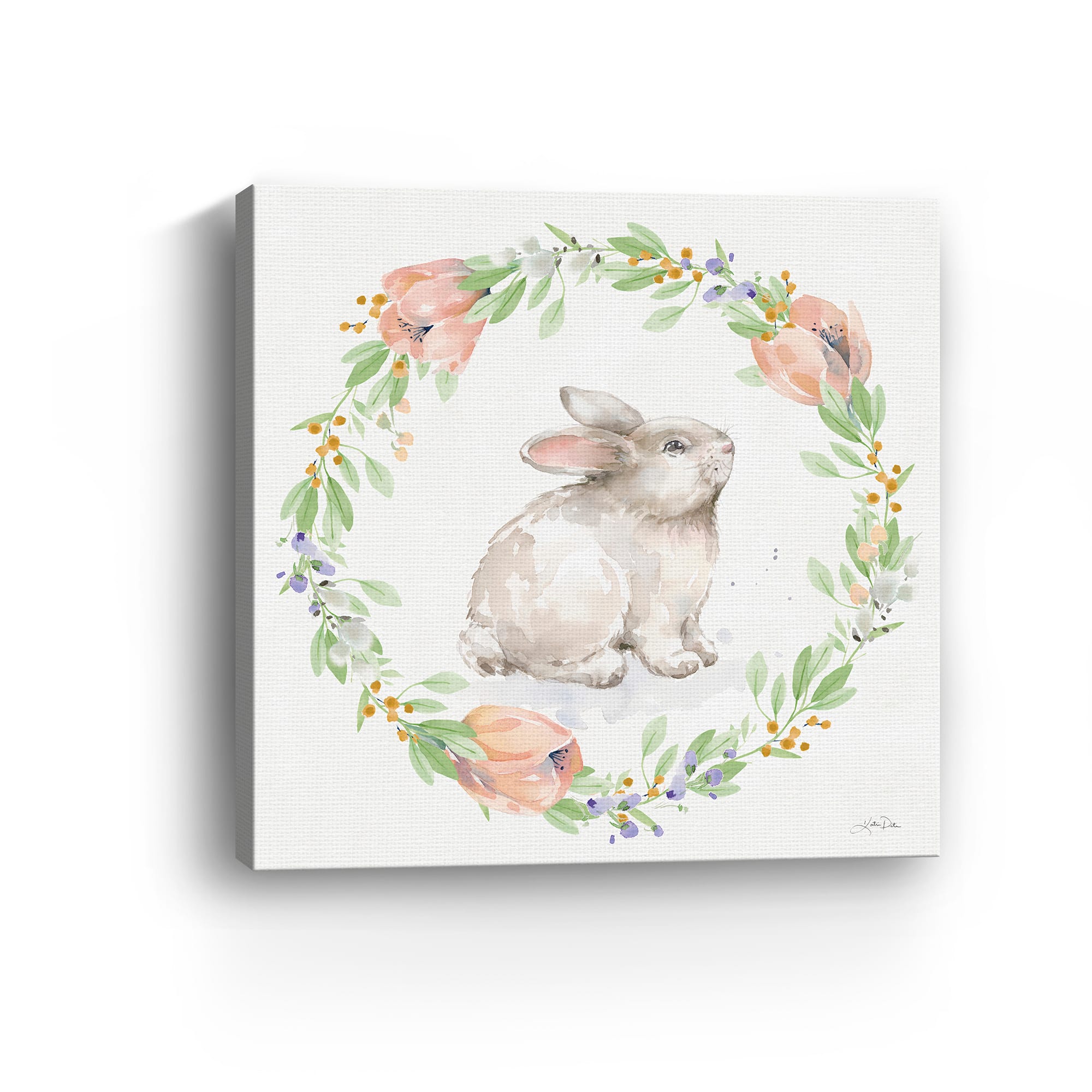 Lumaprints Blooming Bunnies I Canvas Giclée Art