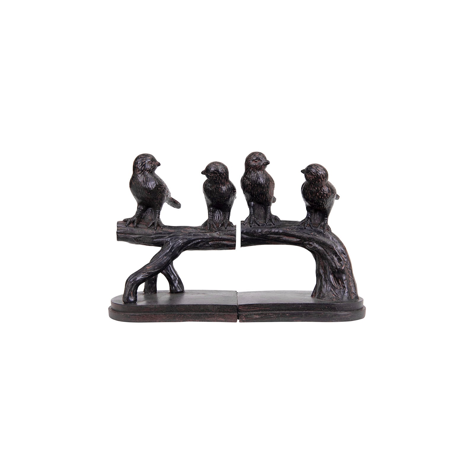 Hello Honey® 6'' Resin Birds on a Branch Bookends Set