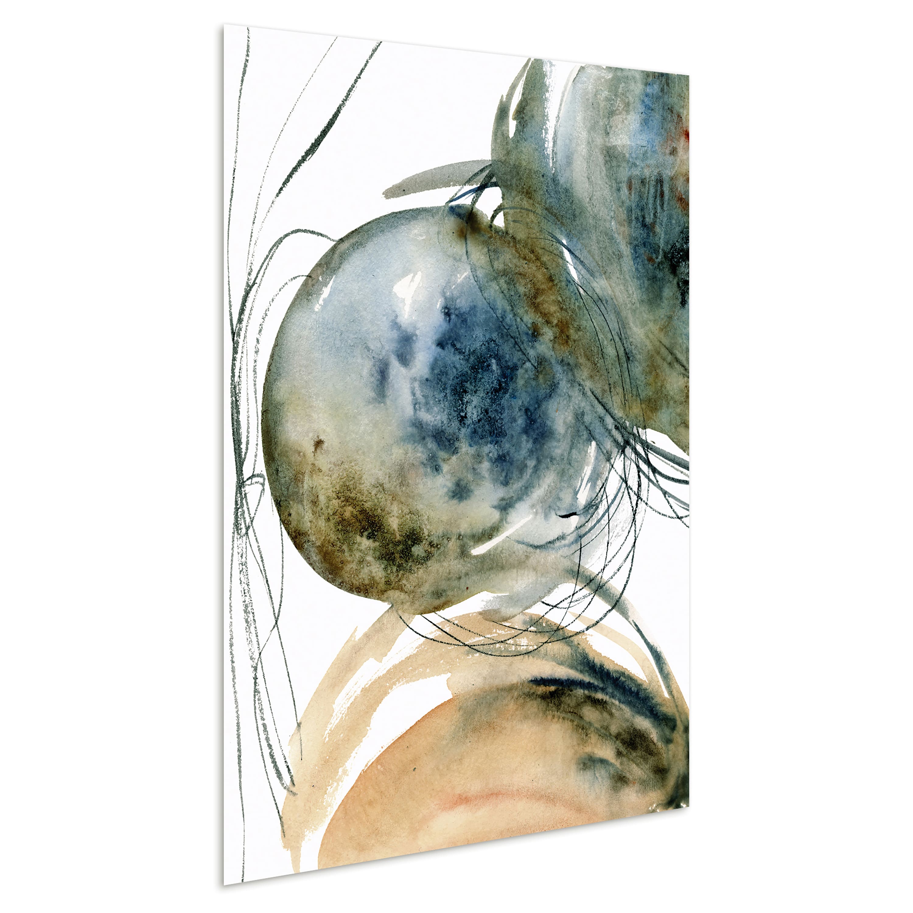 Empire Art Direct 32" x 48" Hibernation II Frameless Free Floating Tempered Glass Wall Art