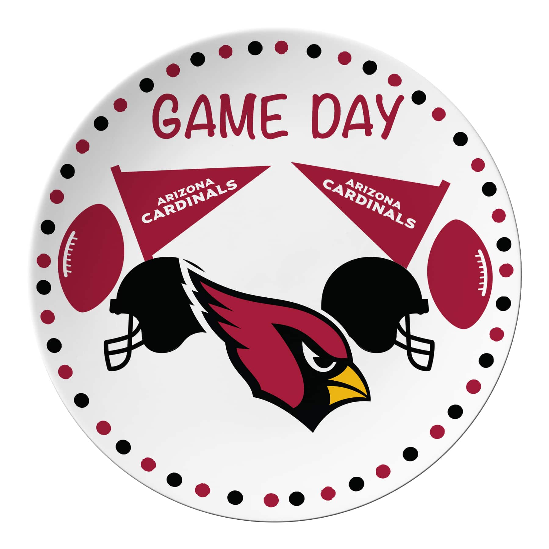 The Memory Company 10" NFL Game Day Round Plate