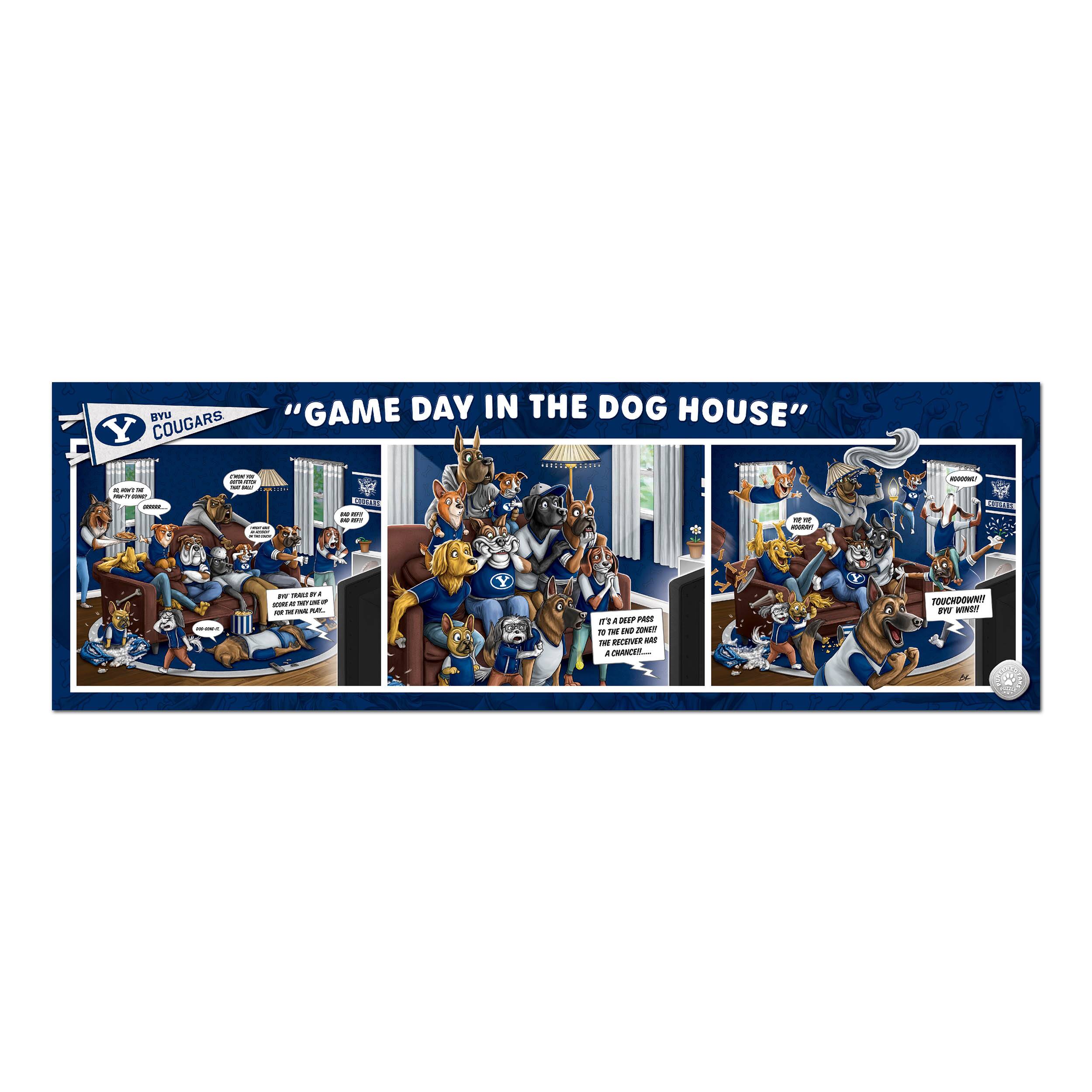 College Game Day in the Dog House 1,000 Piece Puzzle