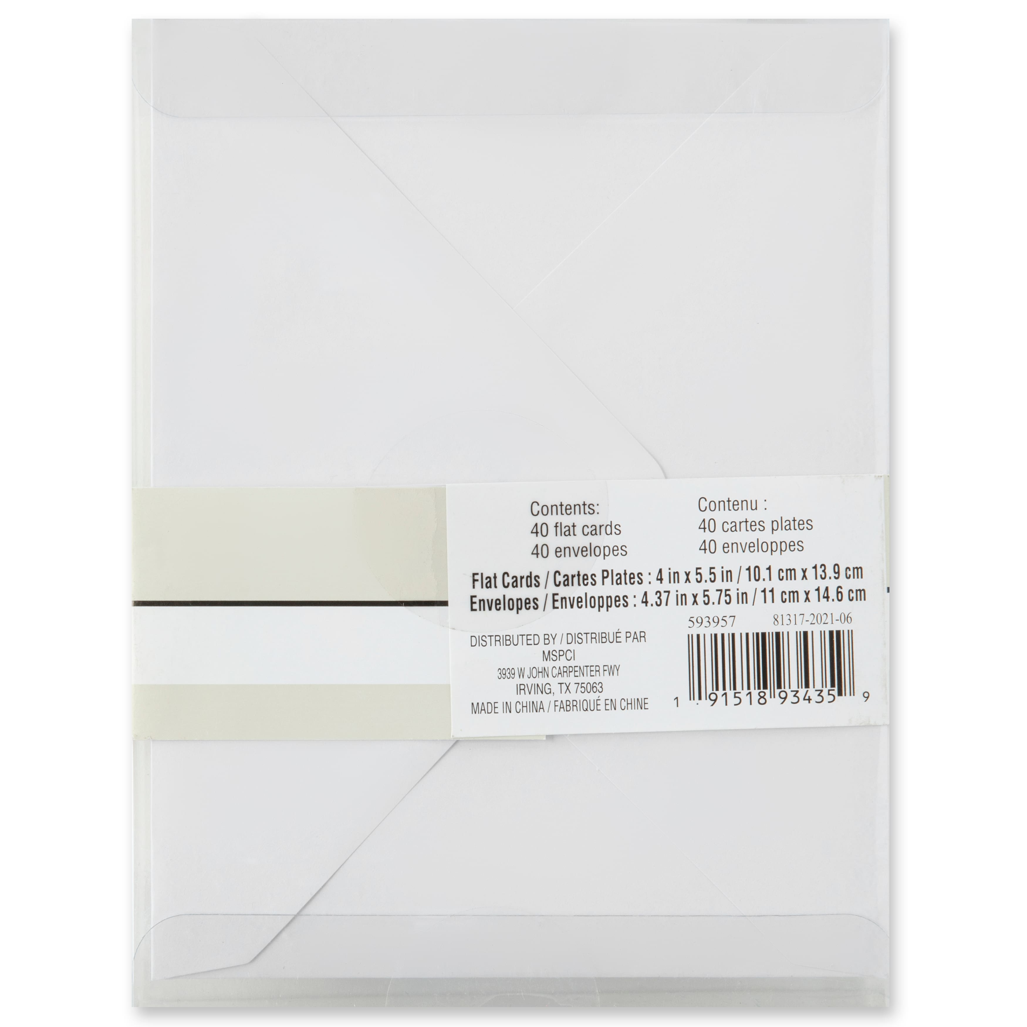 Foil Cards & Envelopes by Recollections™, 4" x 5.5"