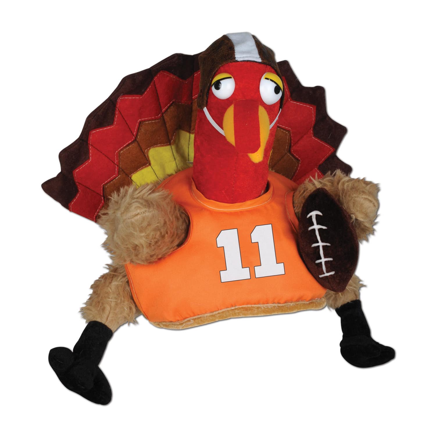 Beistle Adult Touchdown Turkey Plush Hat
