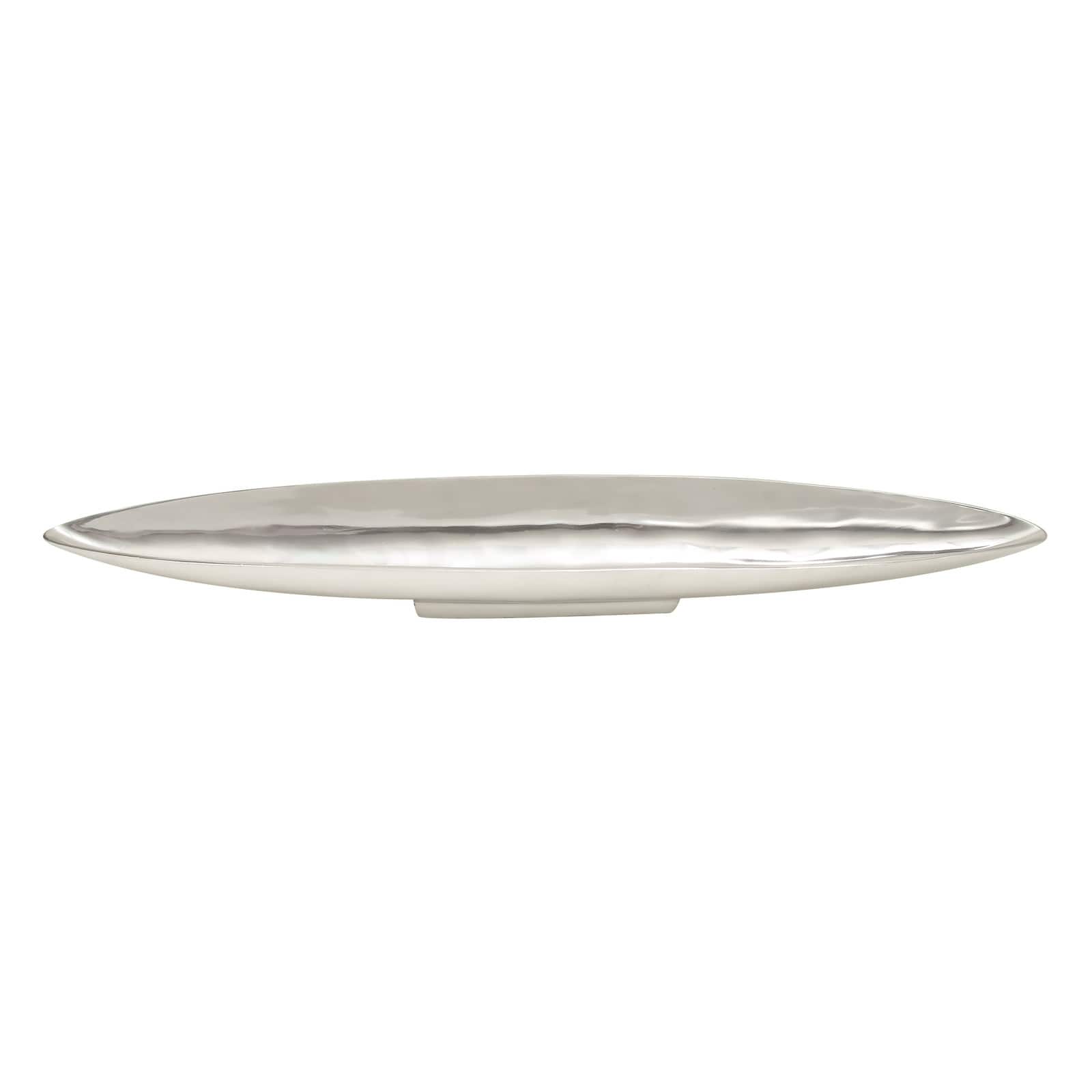 36" Silver Aluminum Modern Boat Tray