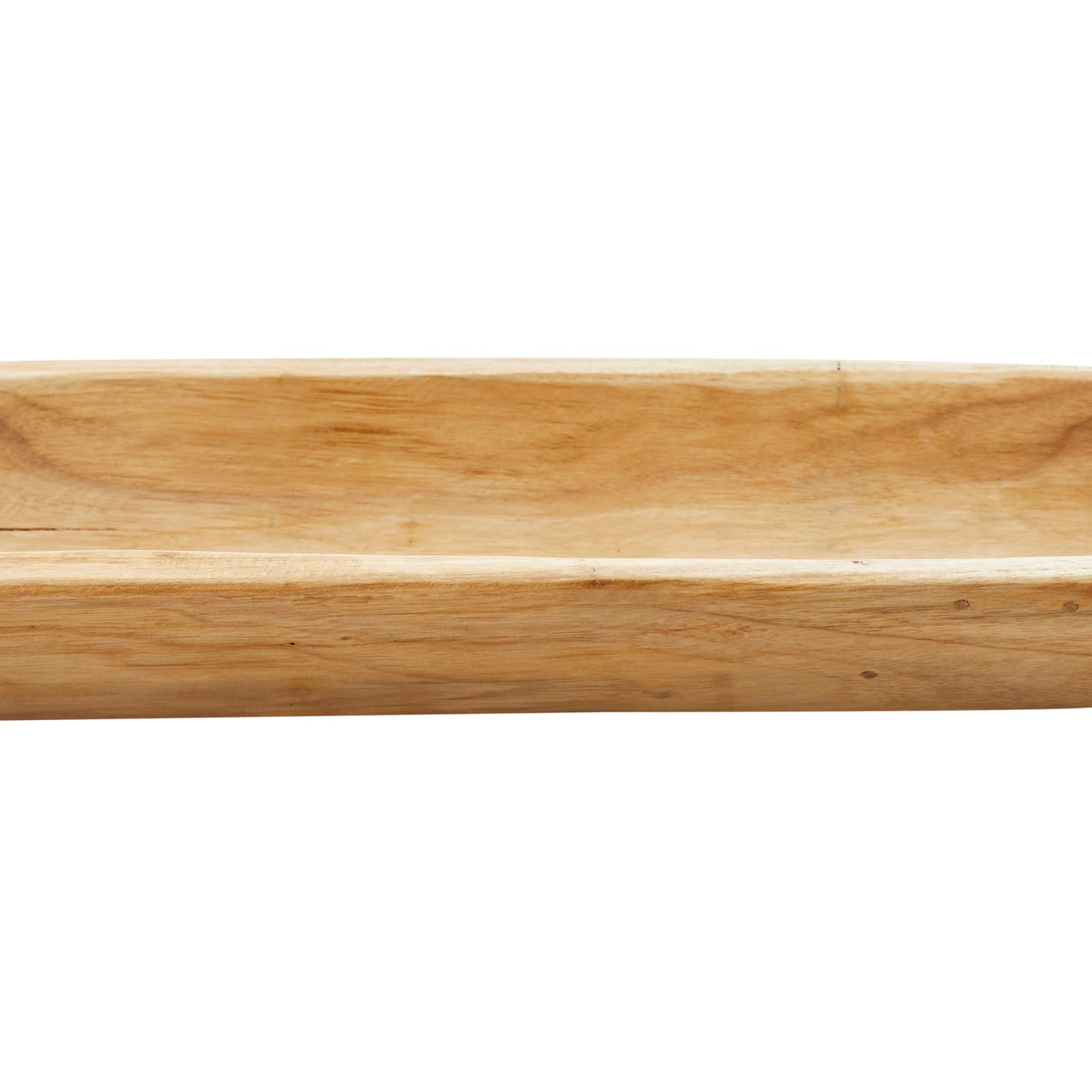 Brown Natural Ship Teak Wood Rustic Tray