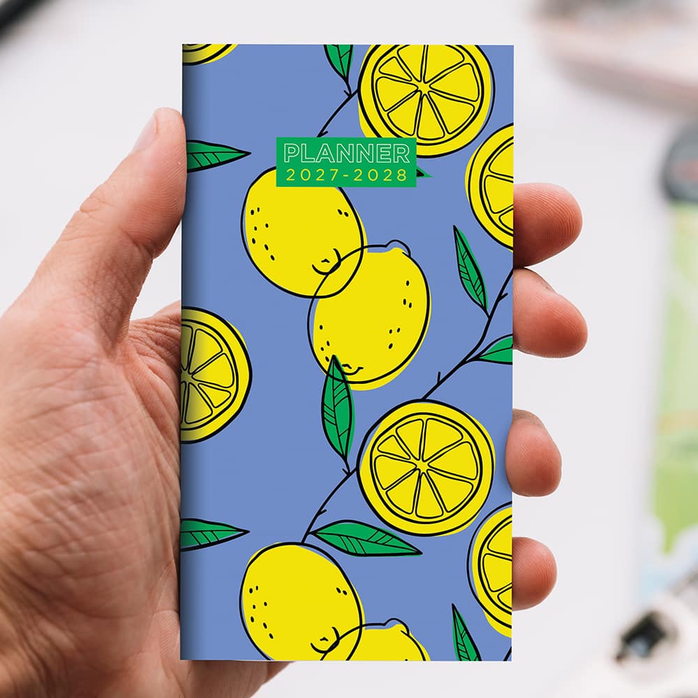 2027-2028 Lemon Small Monthly Pocket Planner