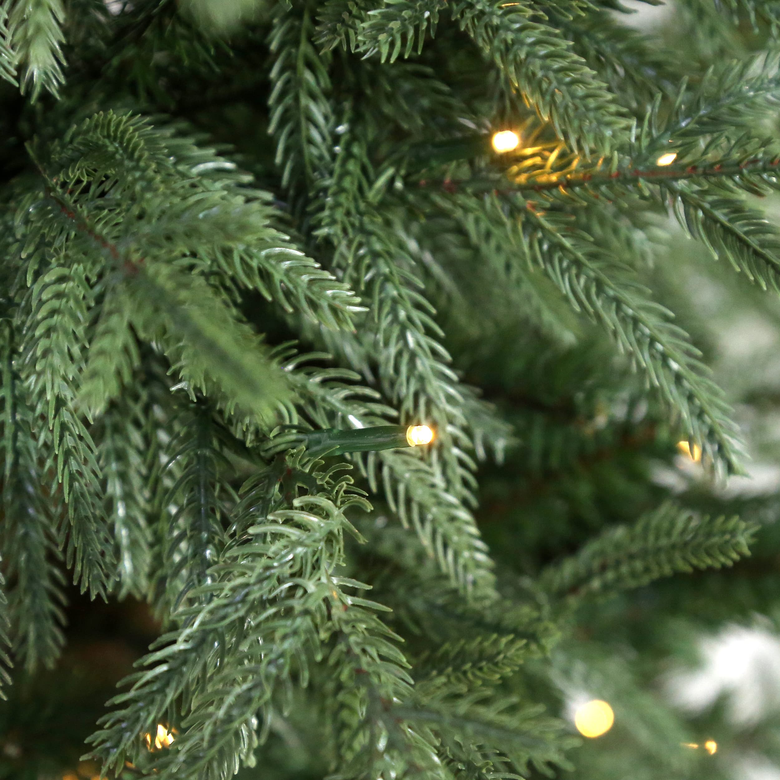 5pc. Pre-Lit Norfolk Pine Potted Artificial Christmas Trees, Garlands & Wreath, Warm White Mini LED Lights by Ashland®