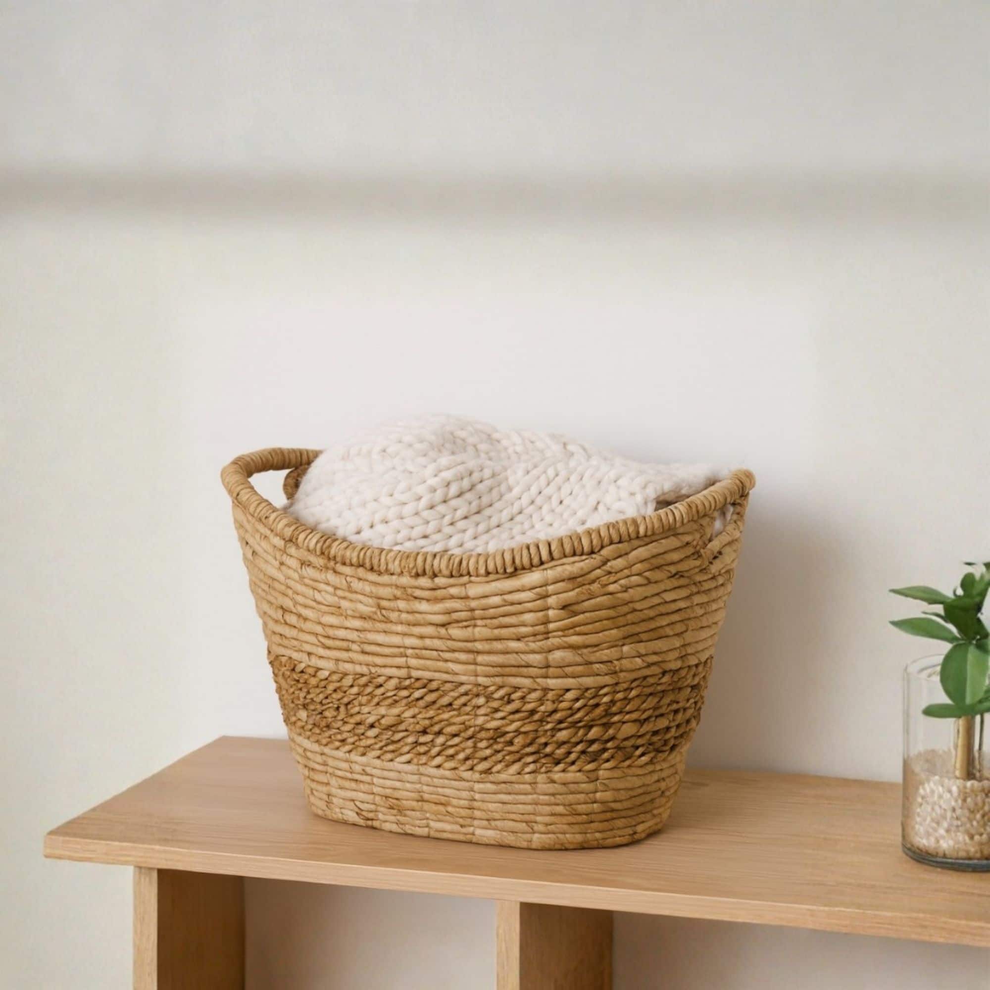 Banana Bark Oval Basket by Ashland