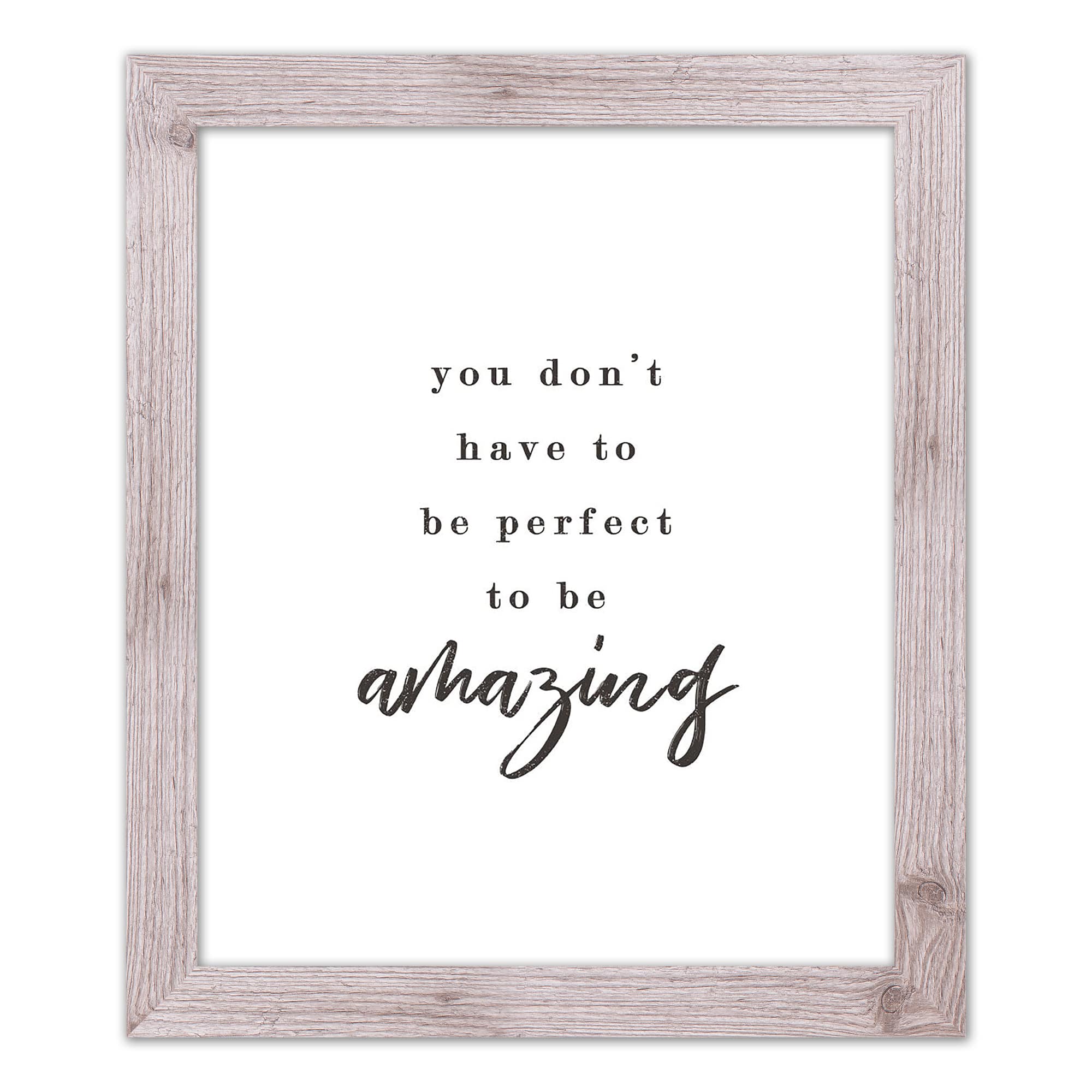 You Don't Have to Be Perfect Western Framed Print