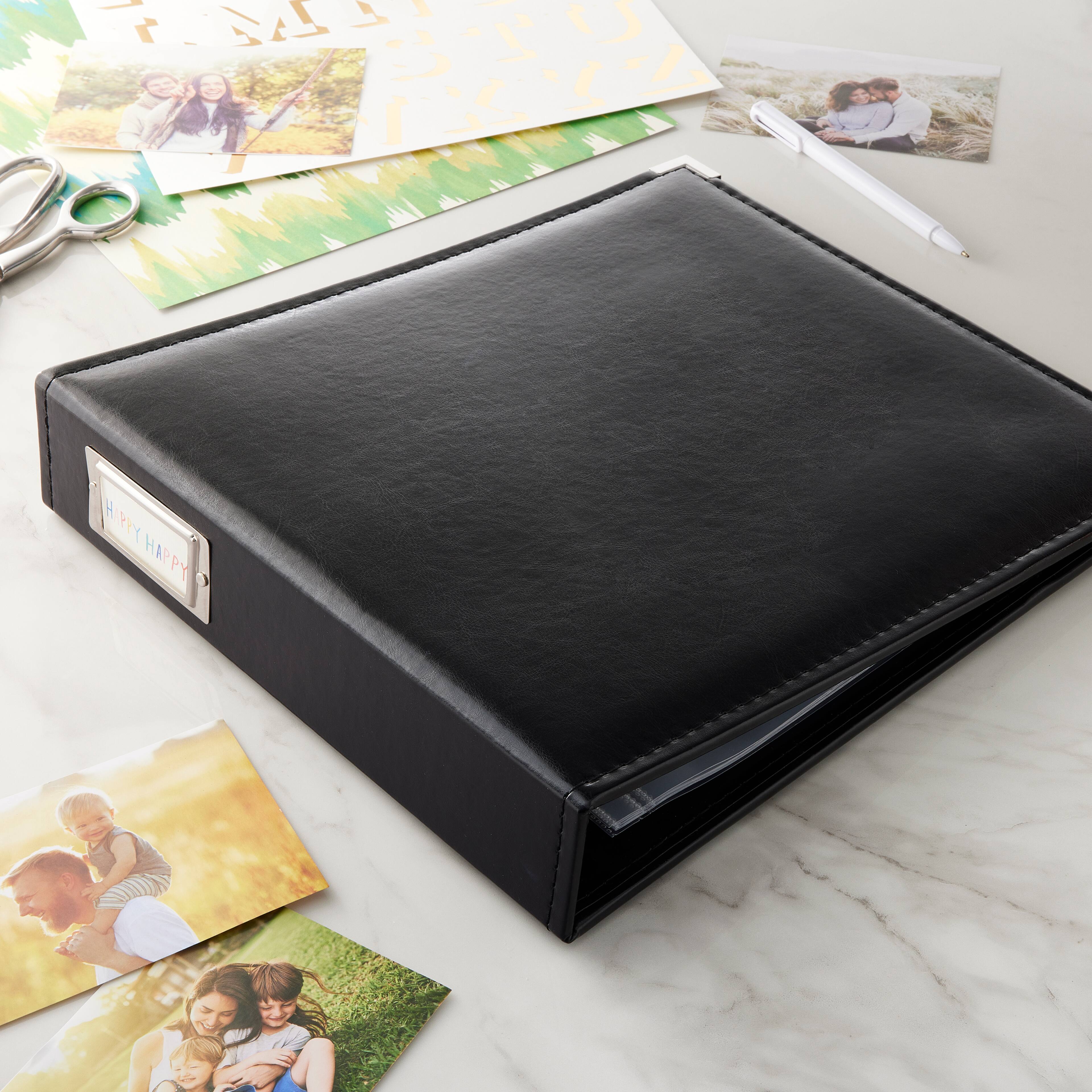 Leather D-Ring Scrapbook Album by Recollections