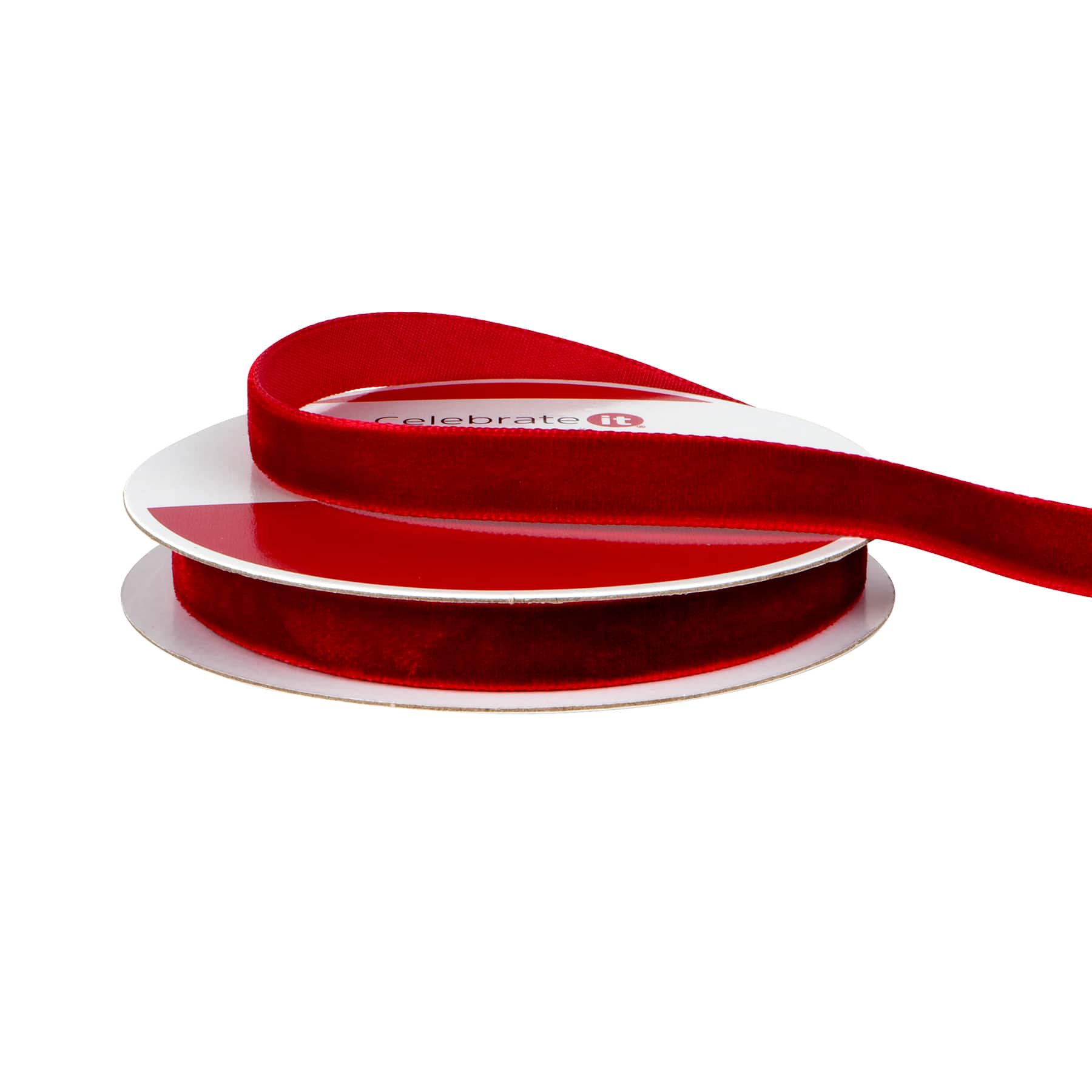 3/8&#x22; x 12ft. Velvet Ribbon by Celebrate It&#xAE; Christmas