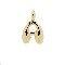 14K Gold Plated Metal Bubble Letter Charm by Bead Landing™