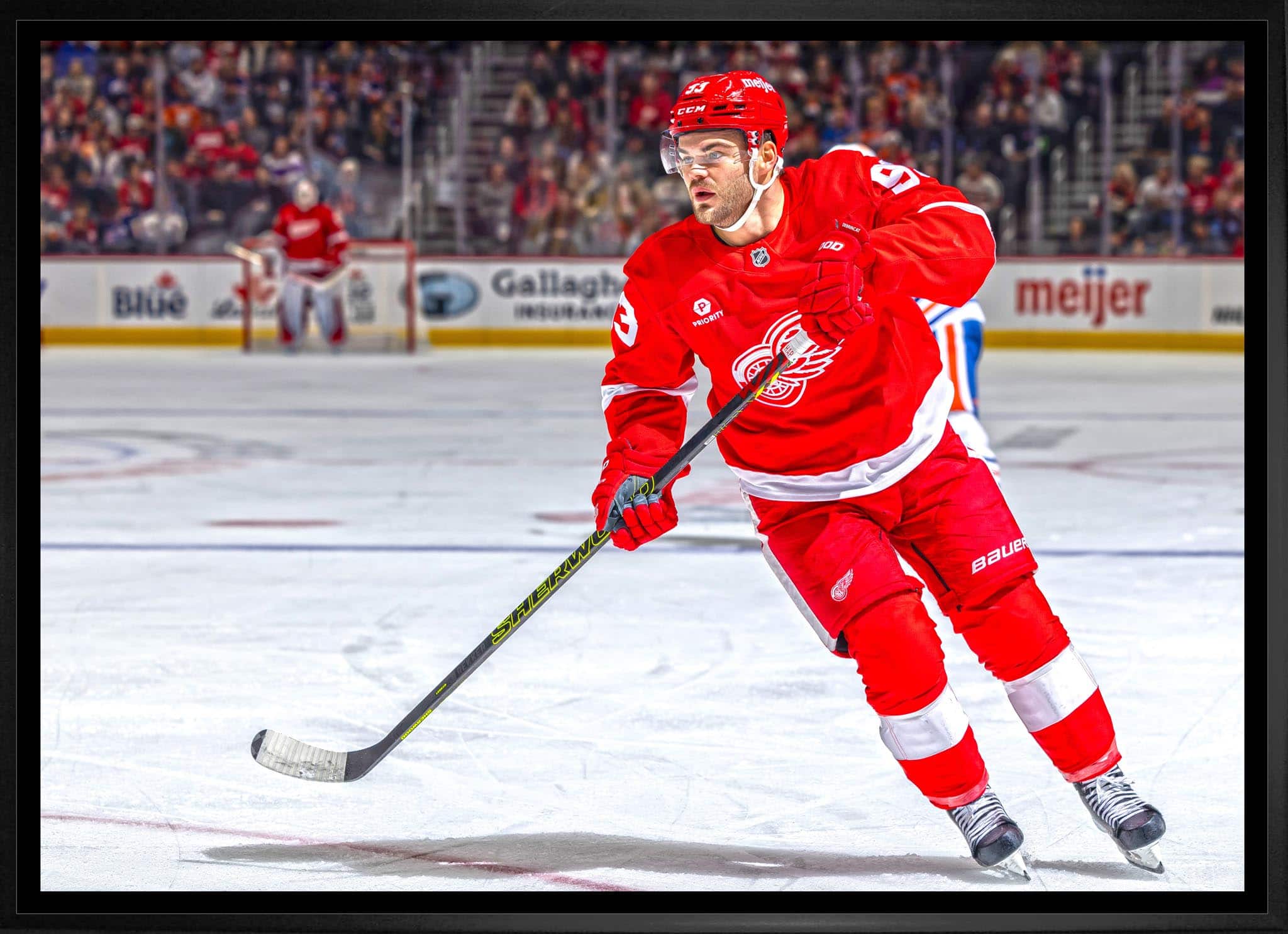 Alex DeBrincat 20" x 29" Framed Canvas Detroit Red Wings 31.5" x 22.5"