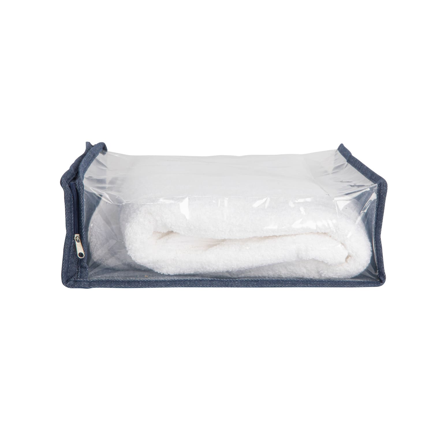 Household Essentials 16" Denim Blue Under the Bed Zippered Sweater Storage Bag, 3ct.