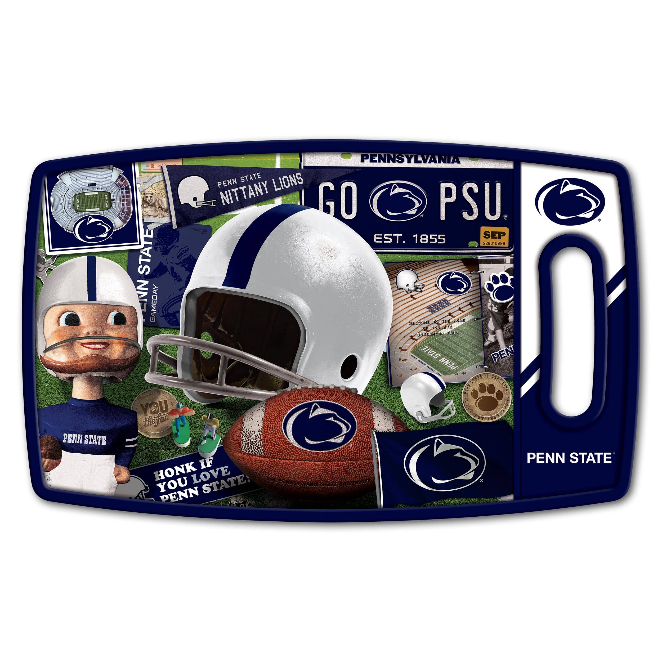 College Retro Series Cutting Board By Youthefan in Penn State Nittany Lions | 14" x 9" | Michaels®