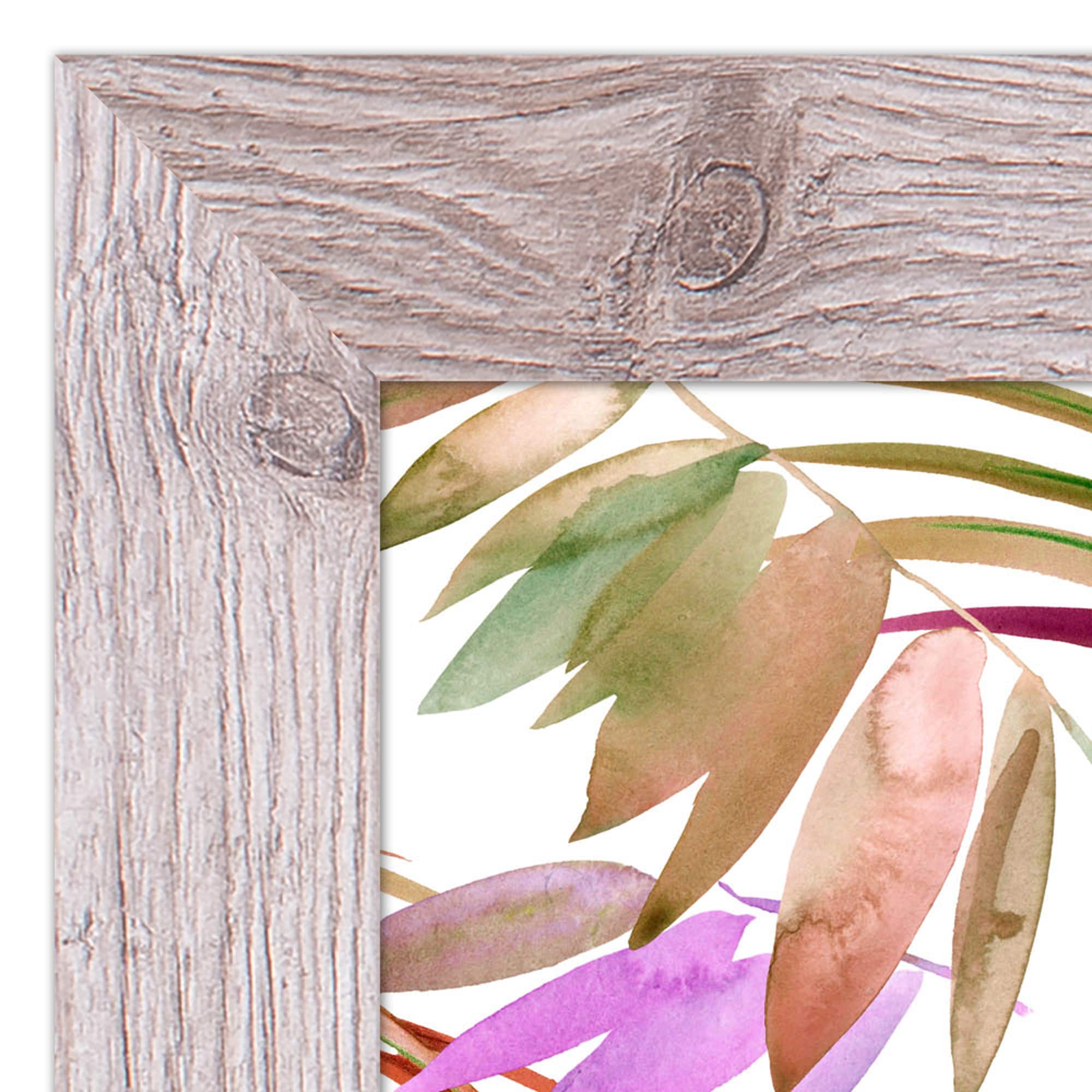 Bright Jungle Leaf Pattern Western Framed Print