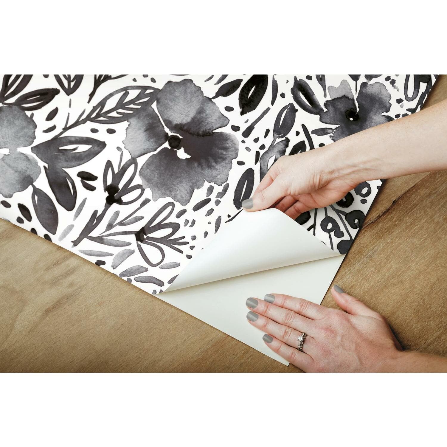 RoomMates Clara Jean April Showers Peel & Stick Wallpaper