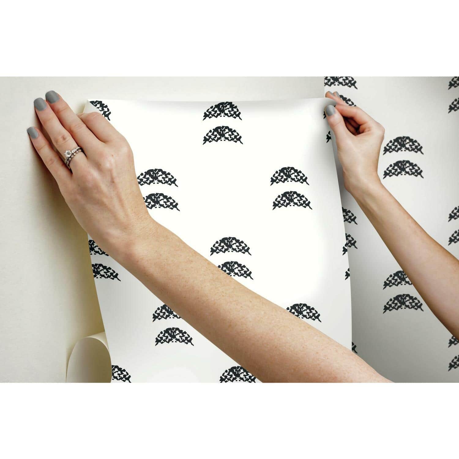 RoomMates Rose Lindo Half-Moon Peel & Stick Wallpaper
