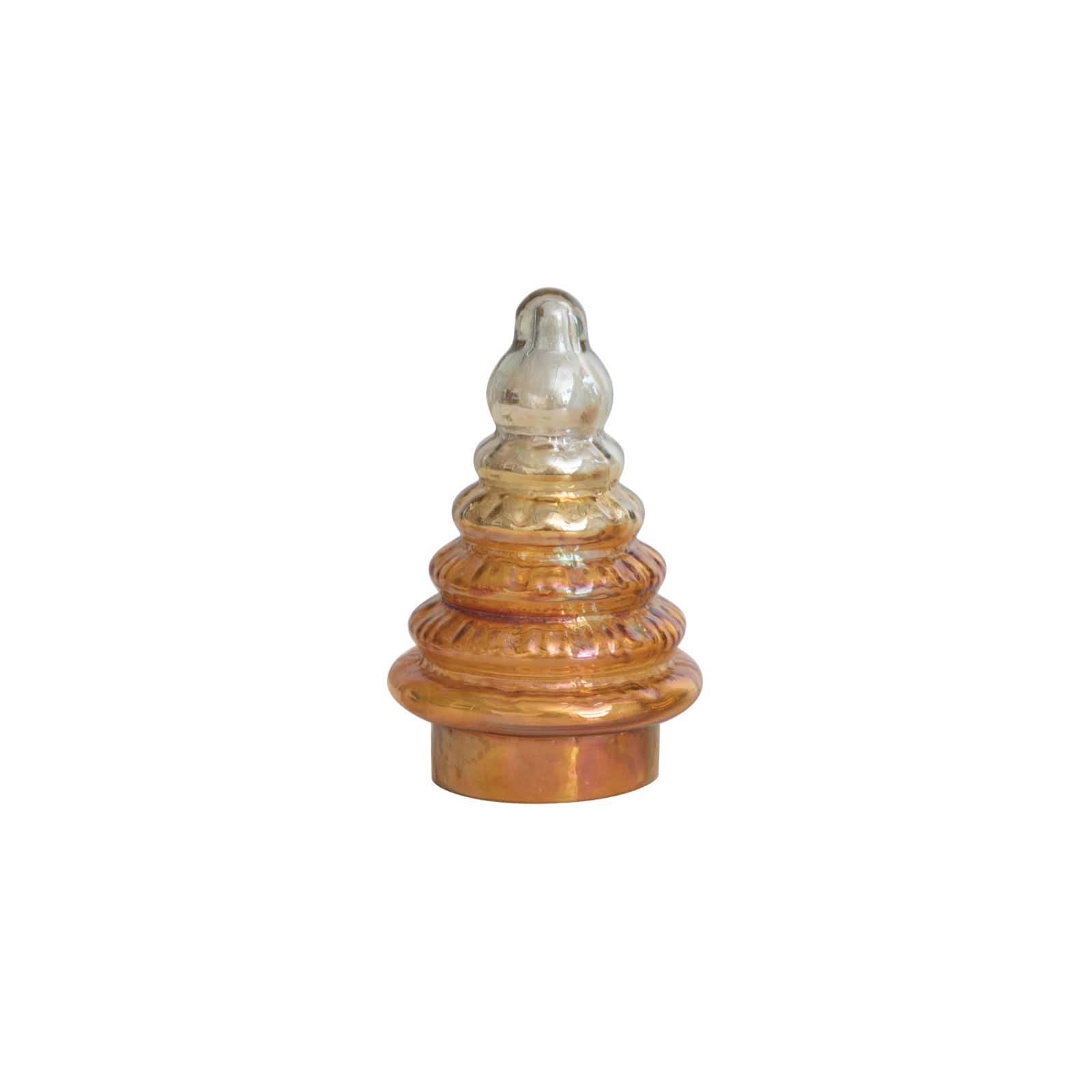 Hello Honey® Amber & Cream Mercury Glass Tree