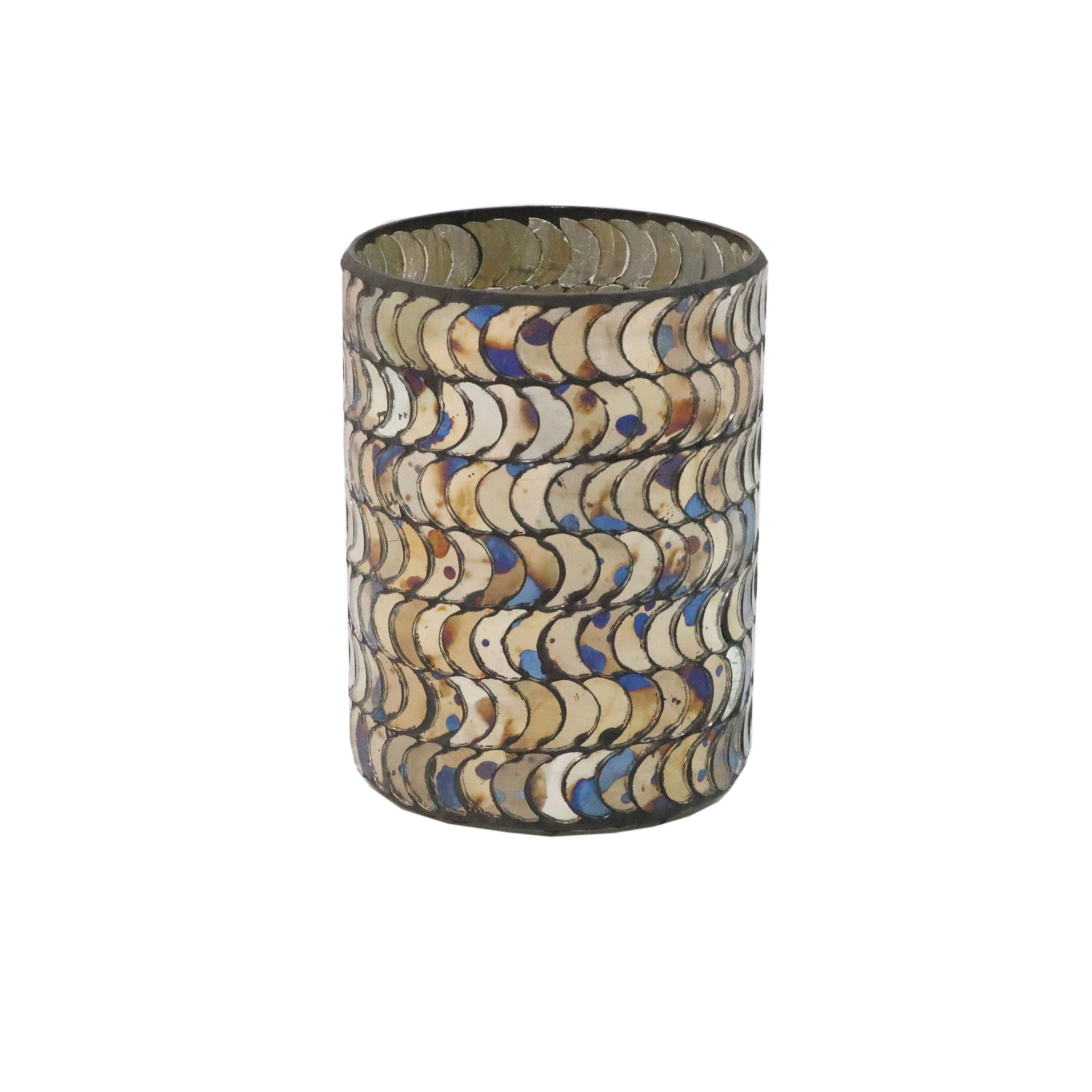 5.25" Mosaic Glass Tabletop Tealight Holder by Ashland®